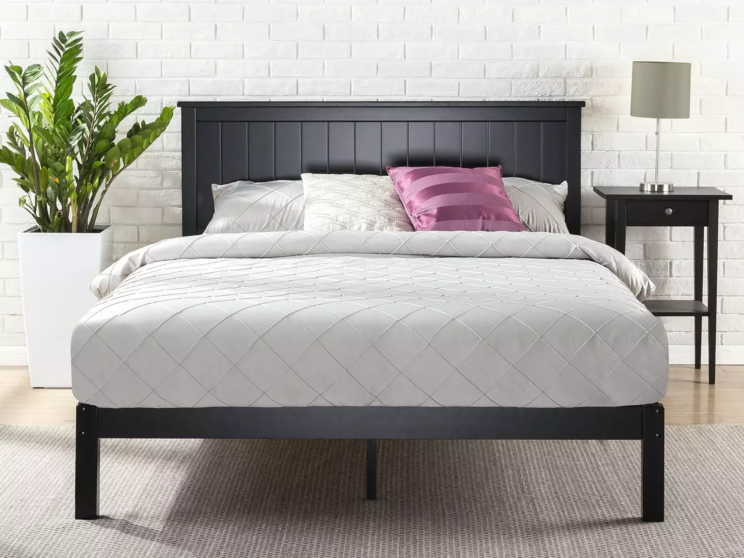 Zinus Santiago 41 Wood Platform Bed Frame King Size