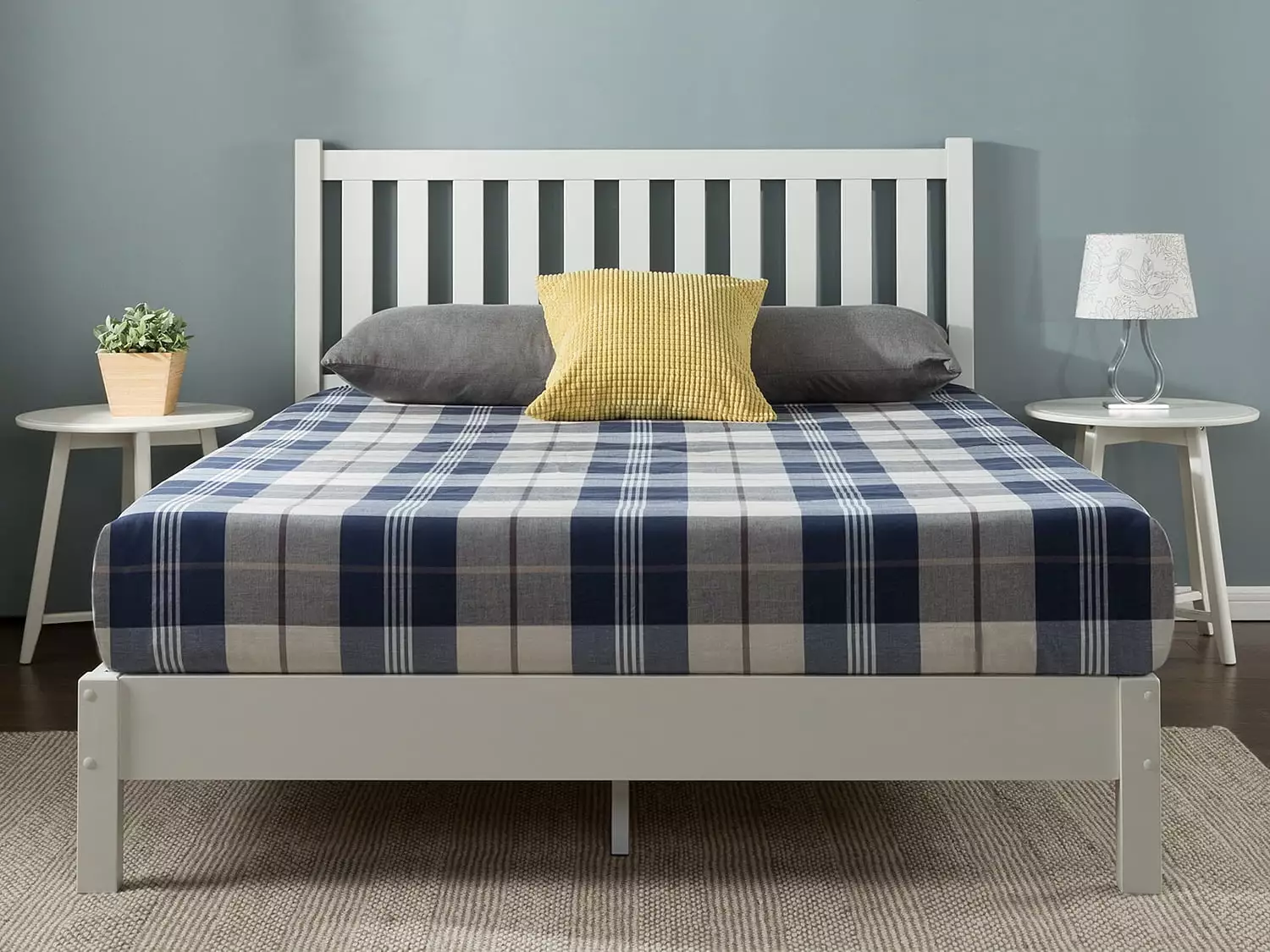 Zinus Wen 43 Wood Deluxe Platform Bed Frame Headboard Full