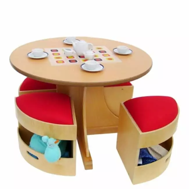 + Childsupply M9001 Circular Table 4 Stools Kids Playroom or Classroom A  ChildSupply