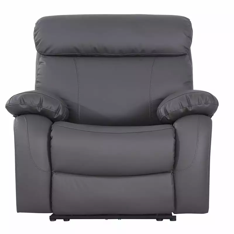 Alexent Leather Recliner Armchair Power Lift Reclining Sofa Theater Couch Gray