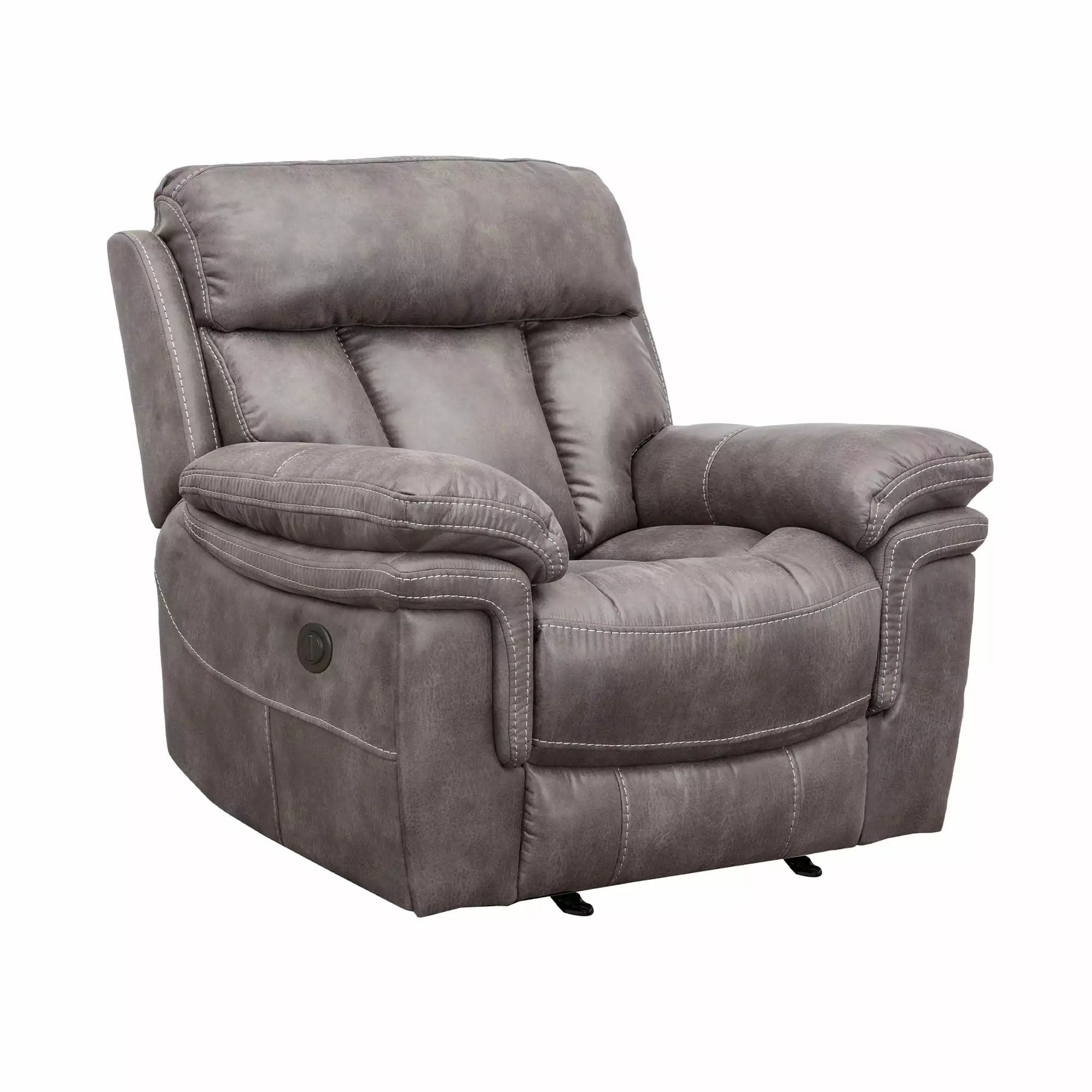 Armen Living Estelle Modern Fabric Power Recliner Chair Brown - Comfortable and Stylish
