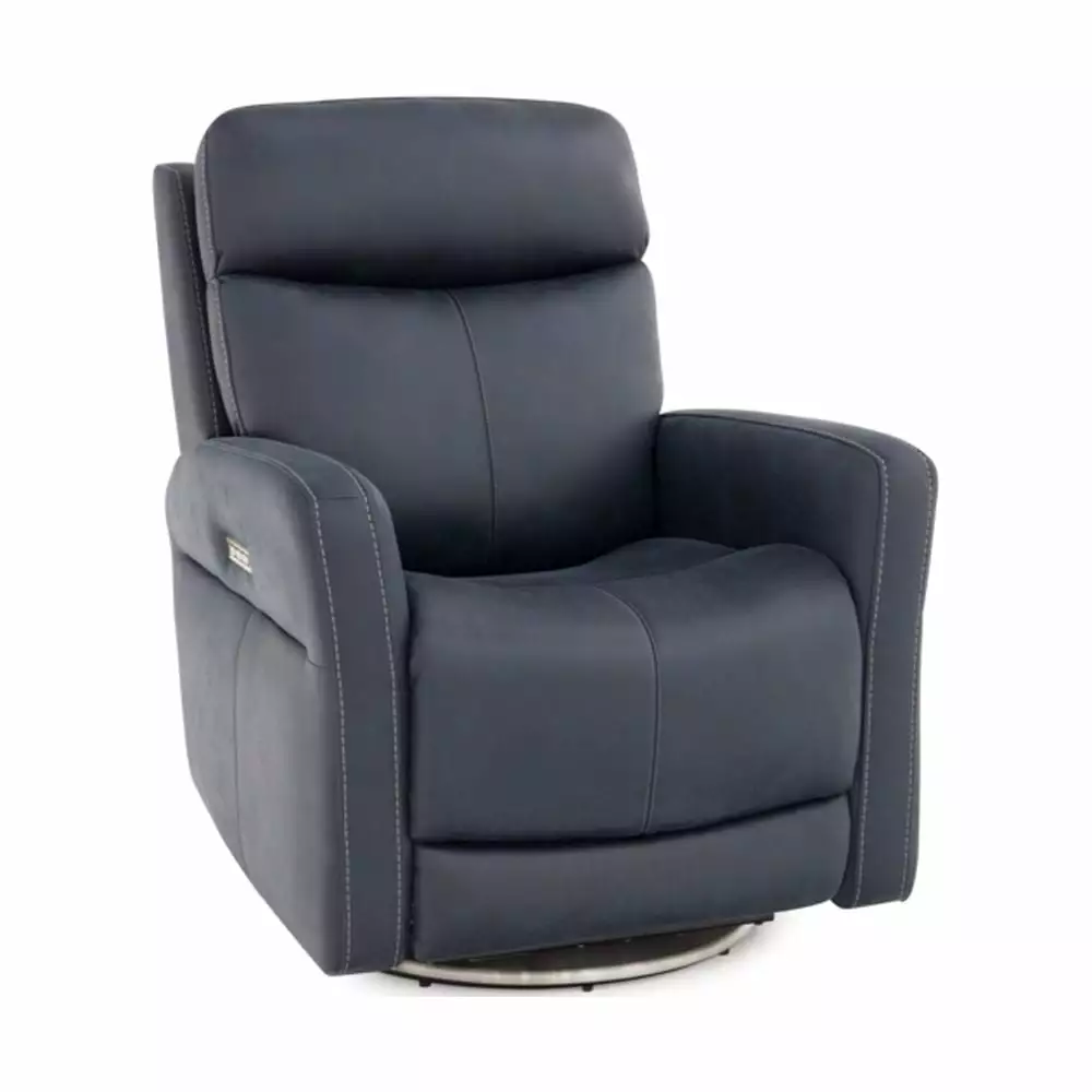 Barcalounger Swivel Lay Flat Power Recliner Power Head Rest and Power Lumbar