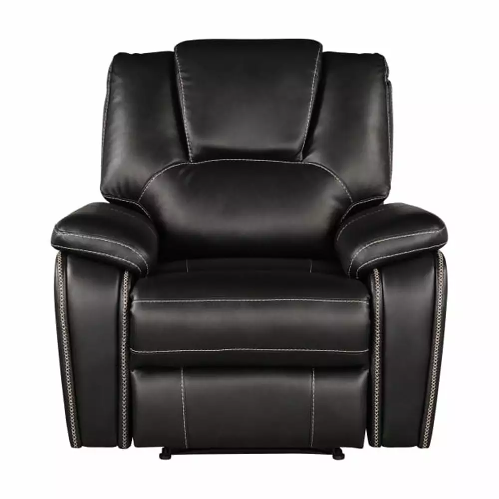 DeeHome Hong Kong Power Reclining Chair Black Faux Leather