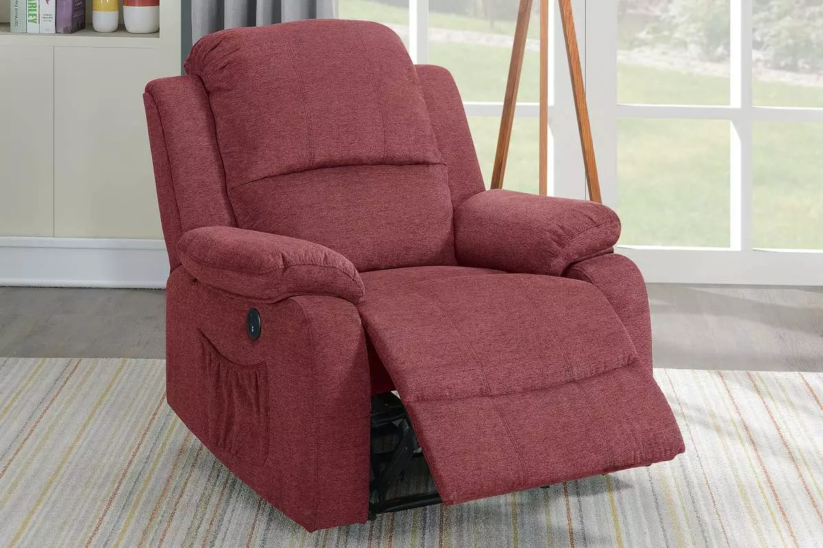 DeeHome Power Recliner Chair Paprika Red Comfortable Seating