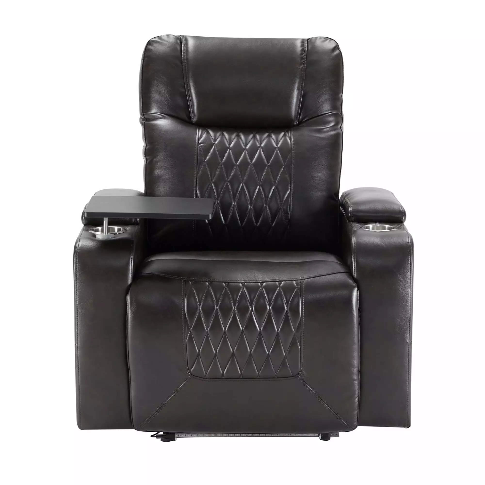 Nest Power Motion Recliner 360 Degree Swivel Tray Black - Modern and Convenient Go Green Woods