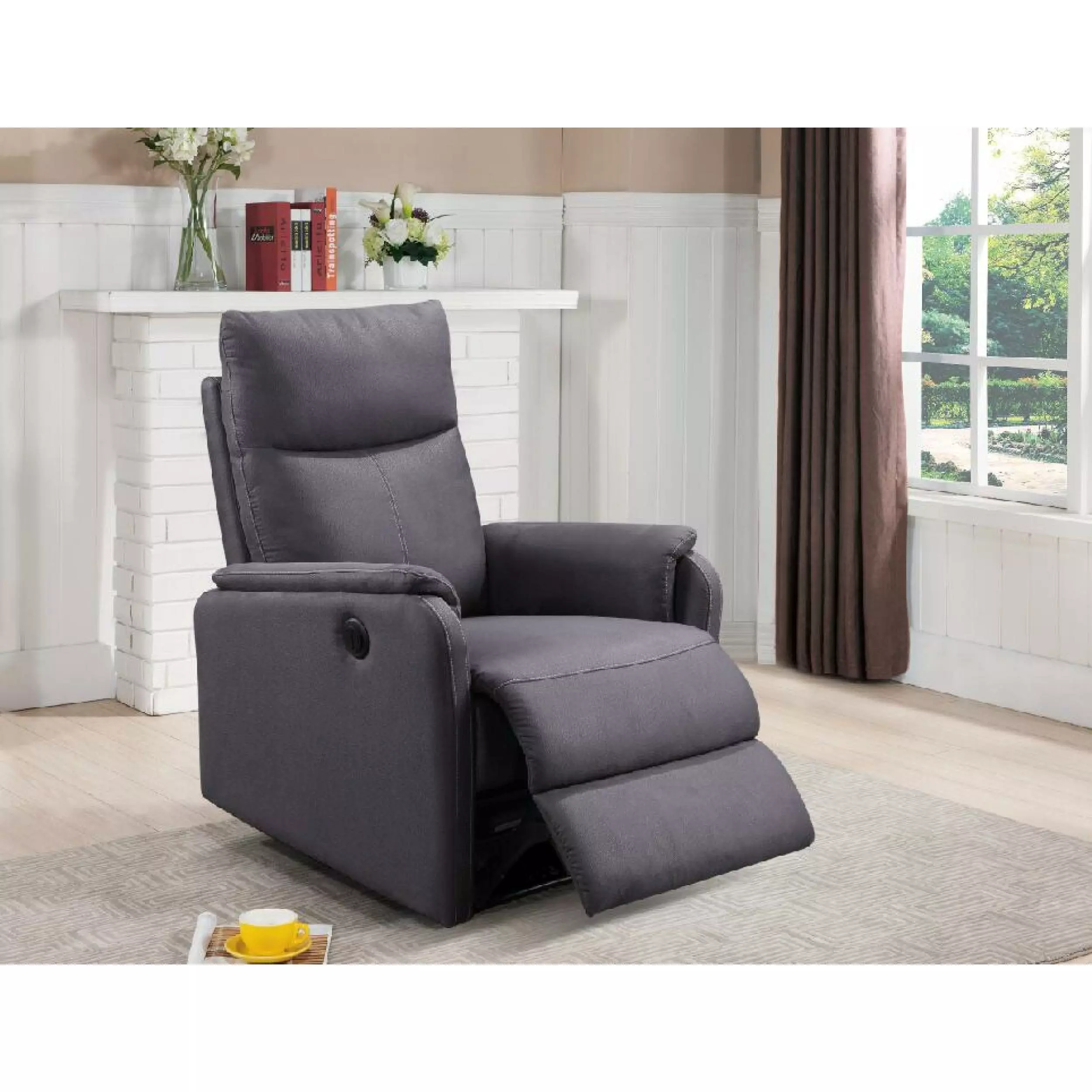 Power Recliner Chair USB Charge Port Living Room or Bedroom Miekor