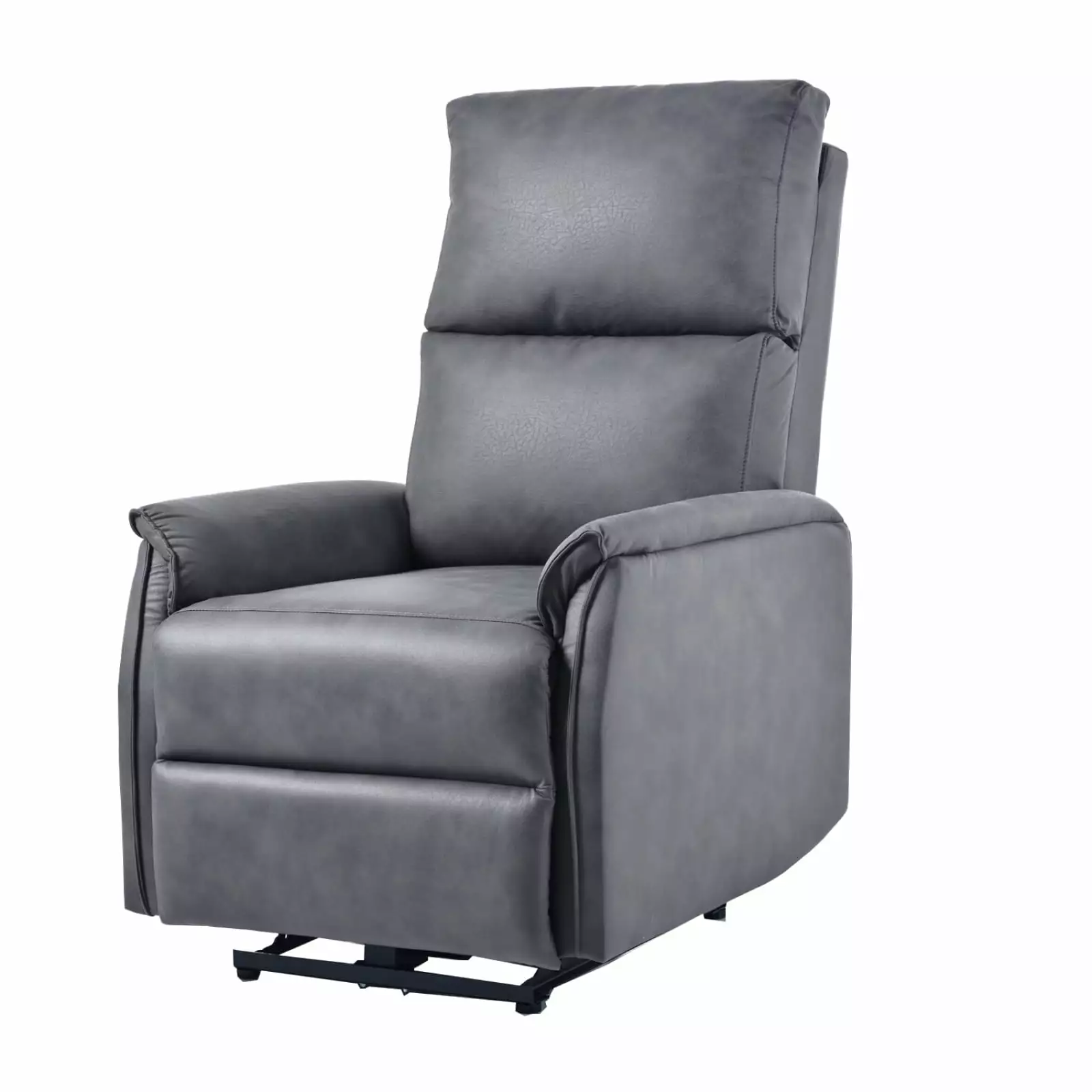 Electric Power Recliner Chair Dark Gray Living Room Bedroom Recliner USB Ports Ponnky