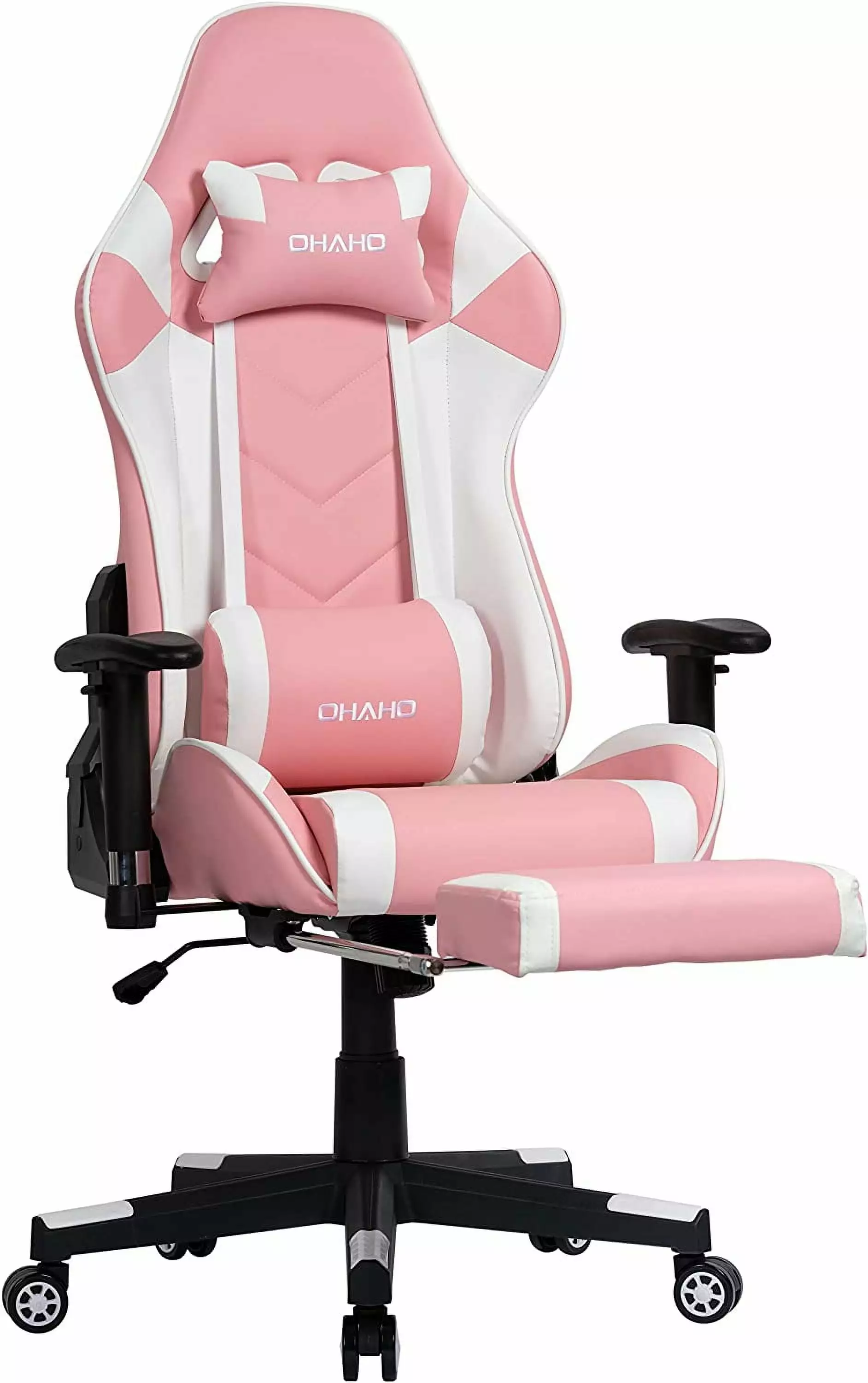 Gaming Chair Racing Style Office Chair Adjustable Massage Lumbar Cushion Swivel Rocker Recliner High Back Ergonomic Comput...