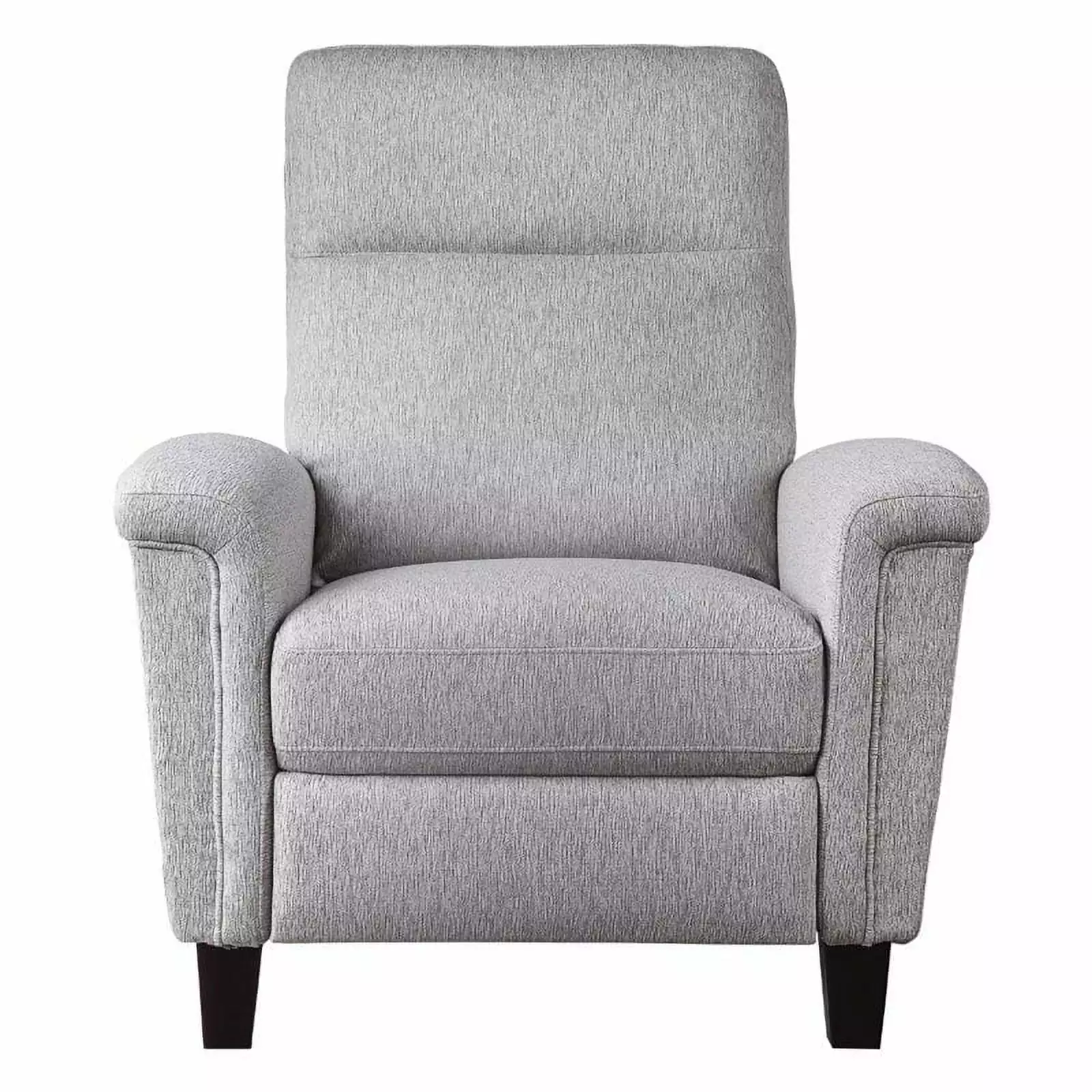 Lexicon Weiser Upholstered Press Back Recliner Light Gray