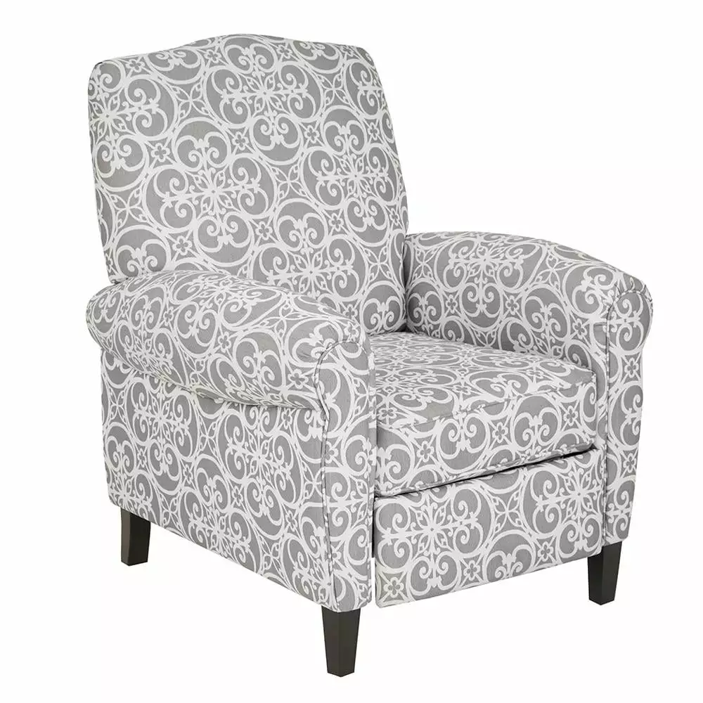 Grey Belen Kox Push Back Recliner Chair Modern Living Room Sofa