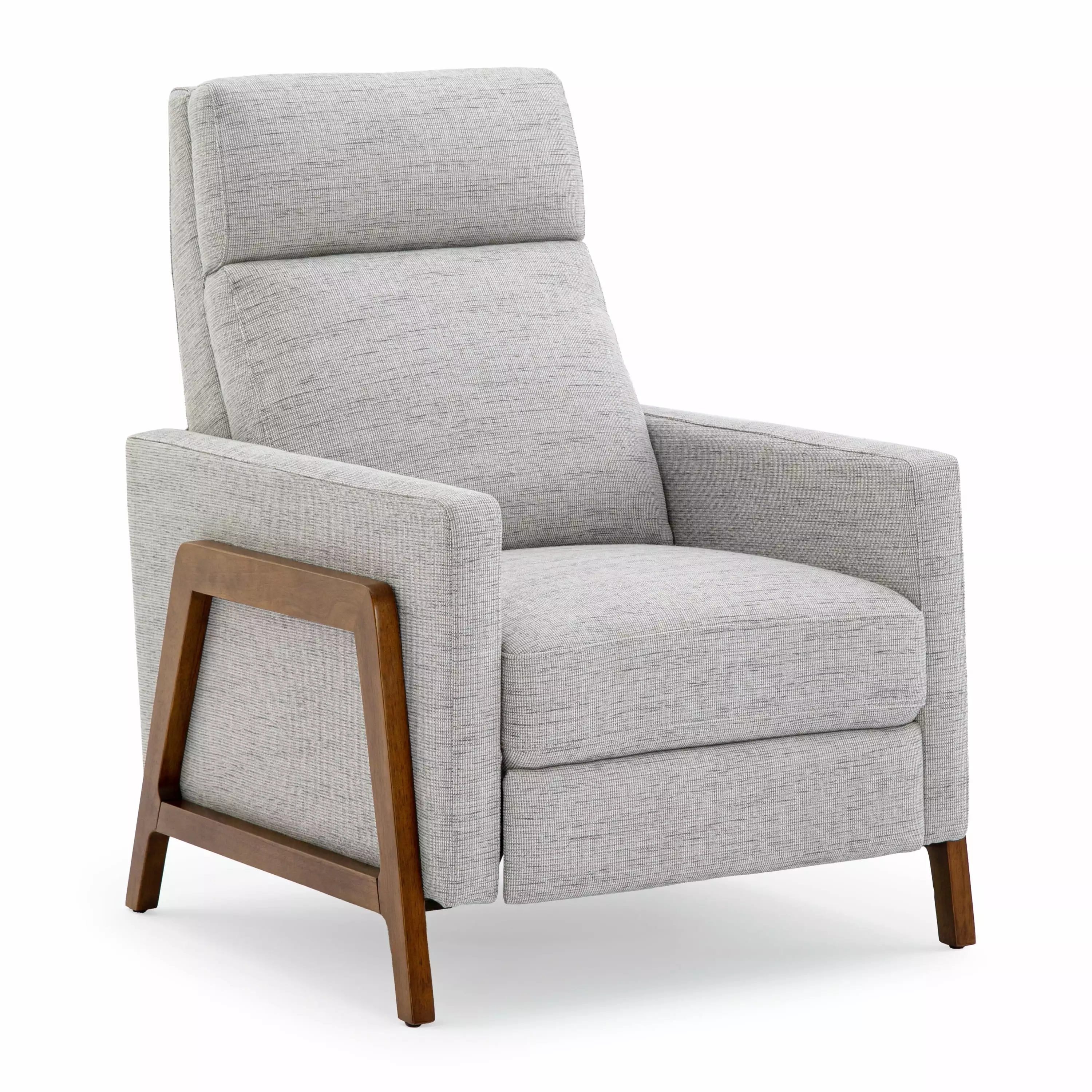 Push Back Recliner Performance Fabric Sea Oat Comfortable Living Room Chair Jamini