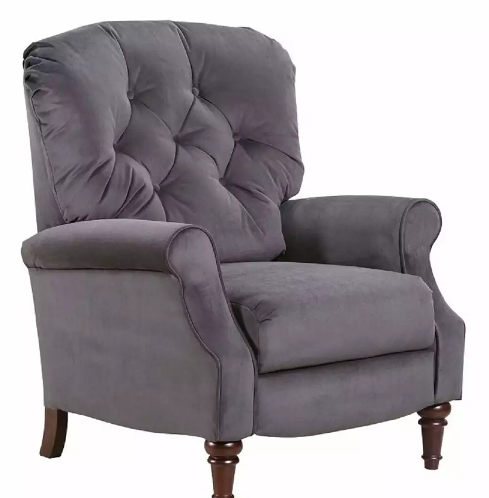 Lane Belle Push Back High Leg Hide Chase Recliner Soft Fabric Lane Home Furnishings