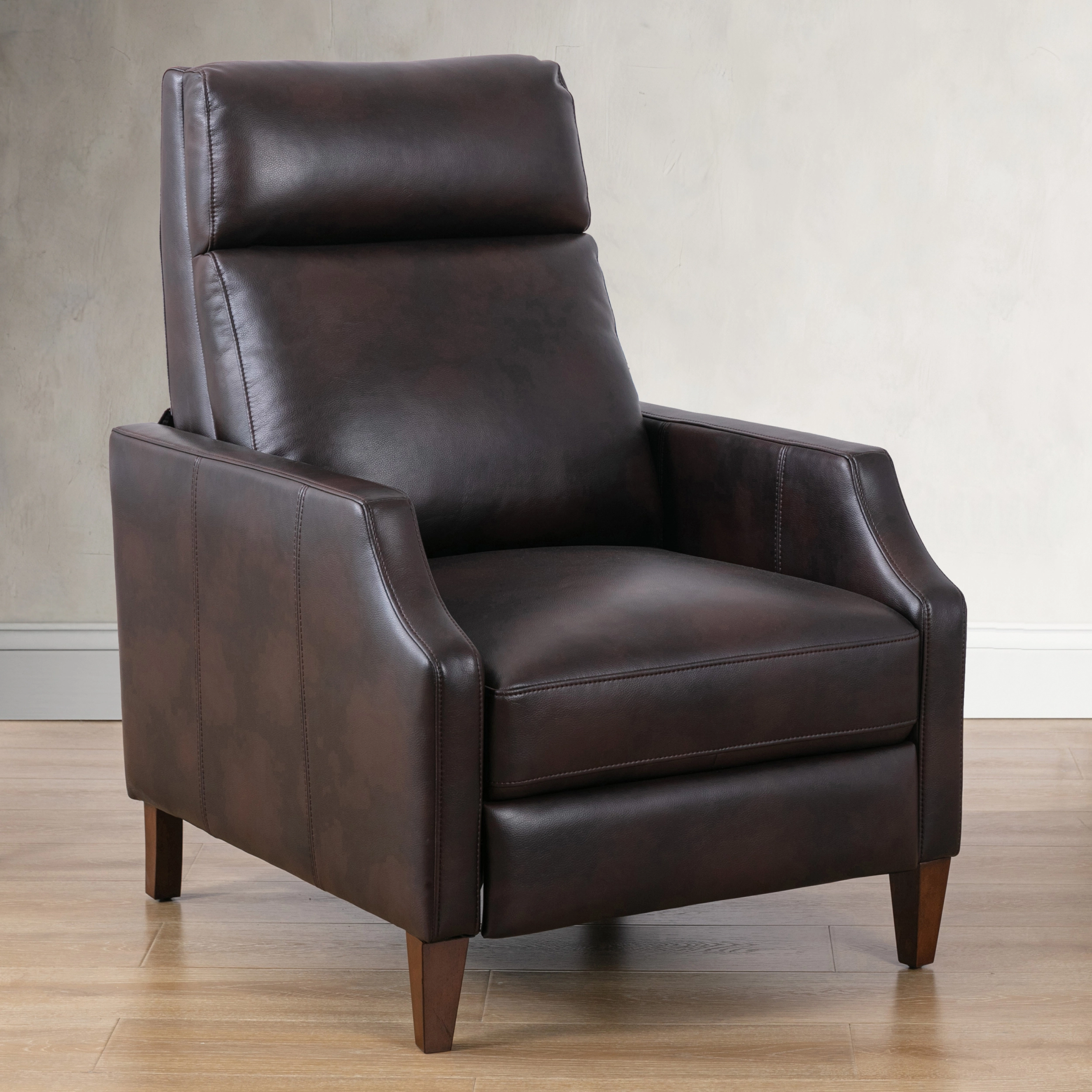 Biscoe Push Back Recliner Burnished Brown - Comfortable Living Room Seating Miekor