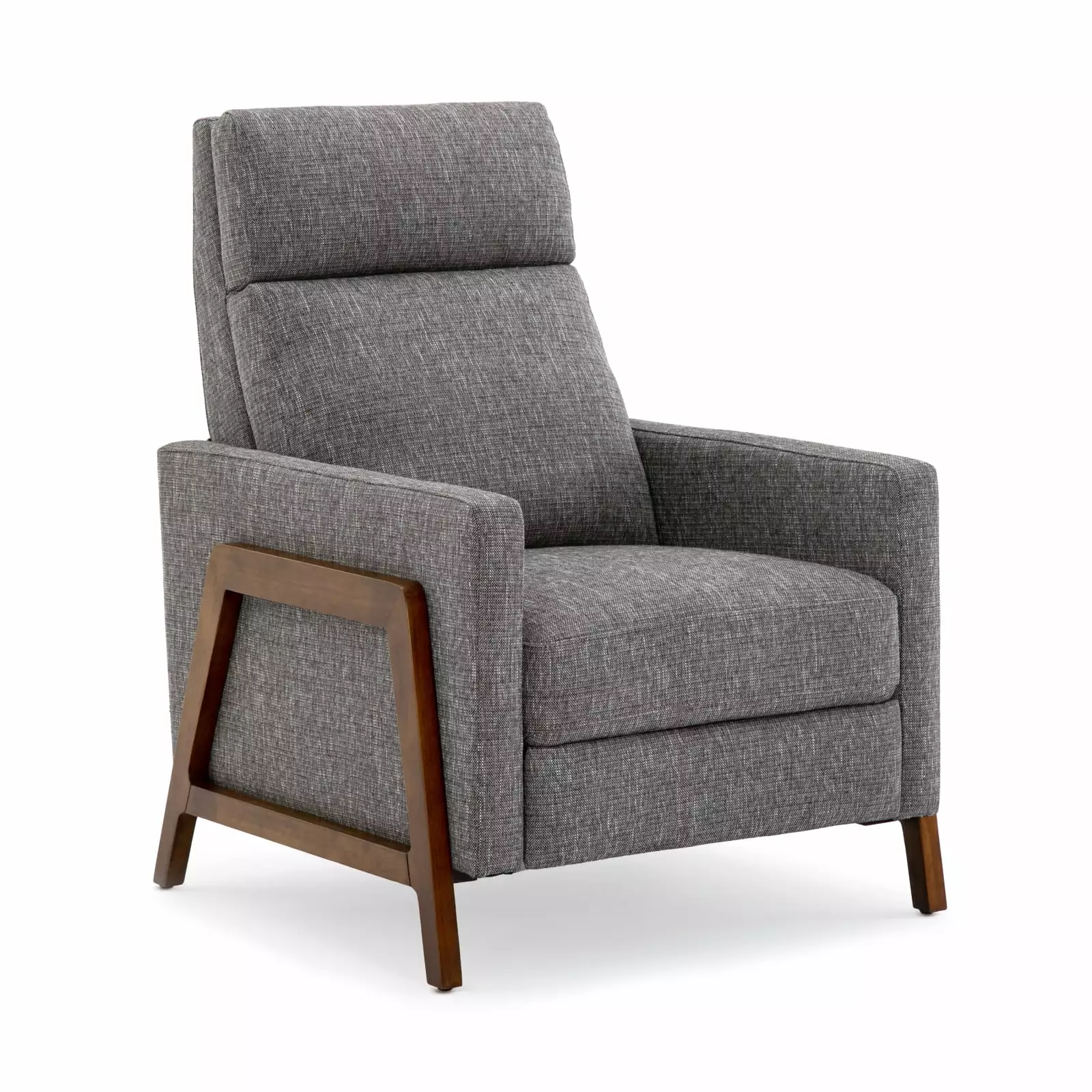 Miekor Furniture Vivian Push Back Recliner Performance Fabric Ashen Grey Living Room Chair