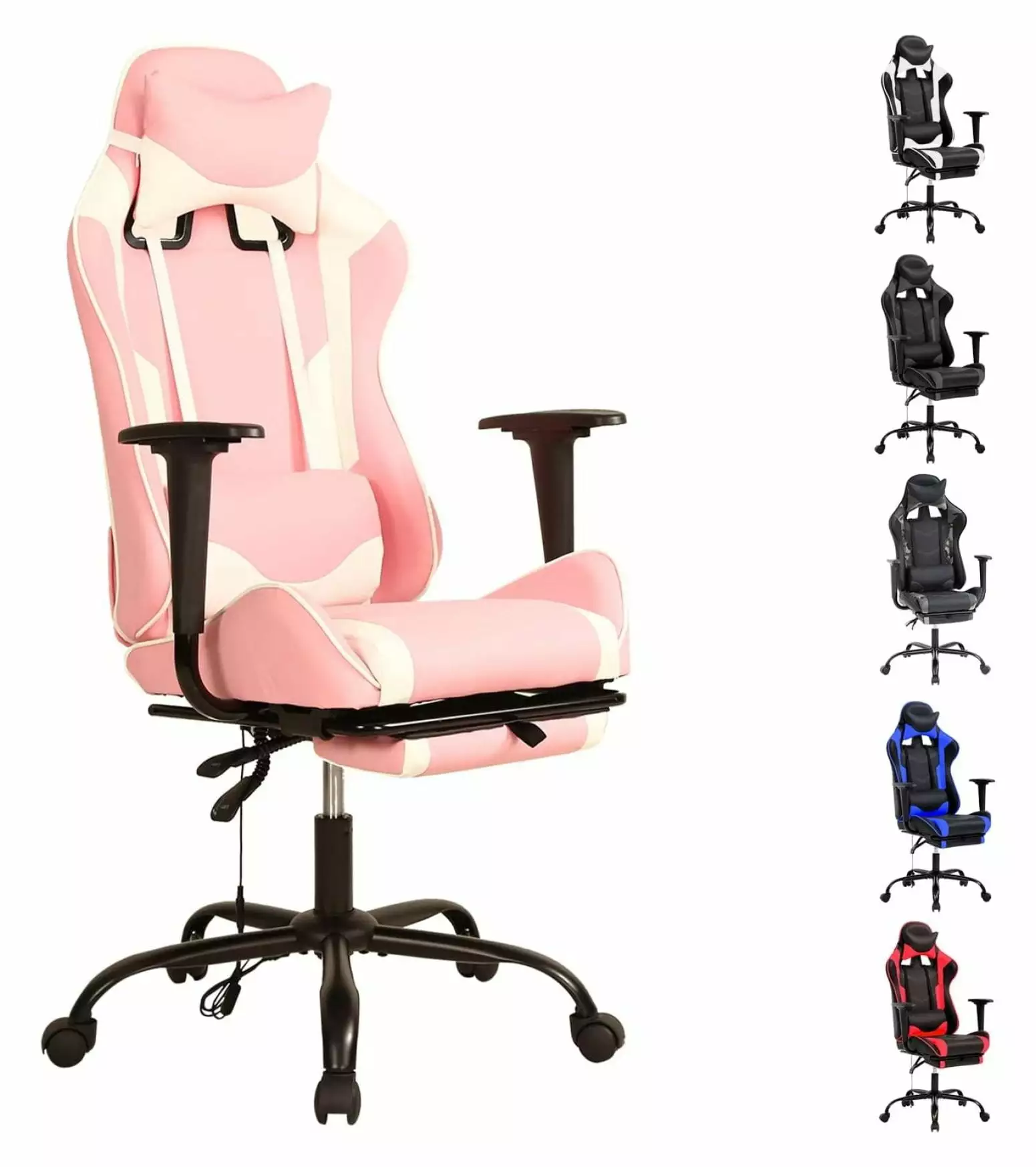 Gaming Chair Racing Office Computer Game Chair Headrest and Lumbar Support - High Back Ergonomic Desk Chair XylehR