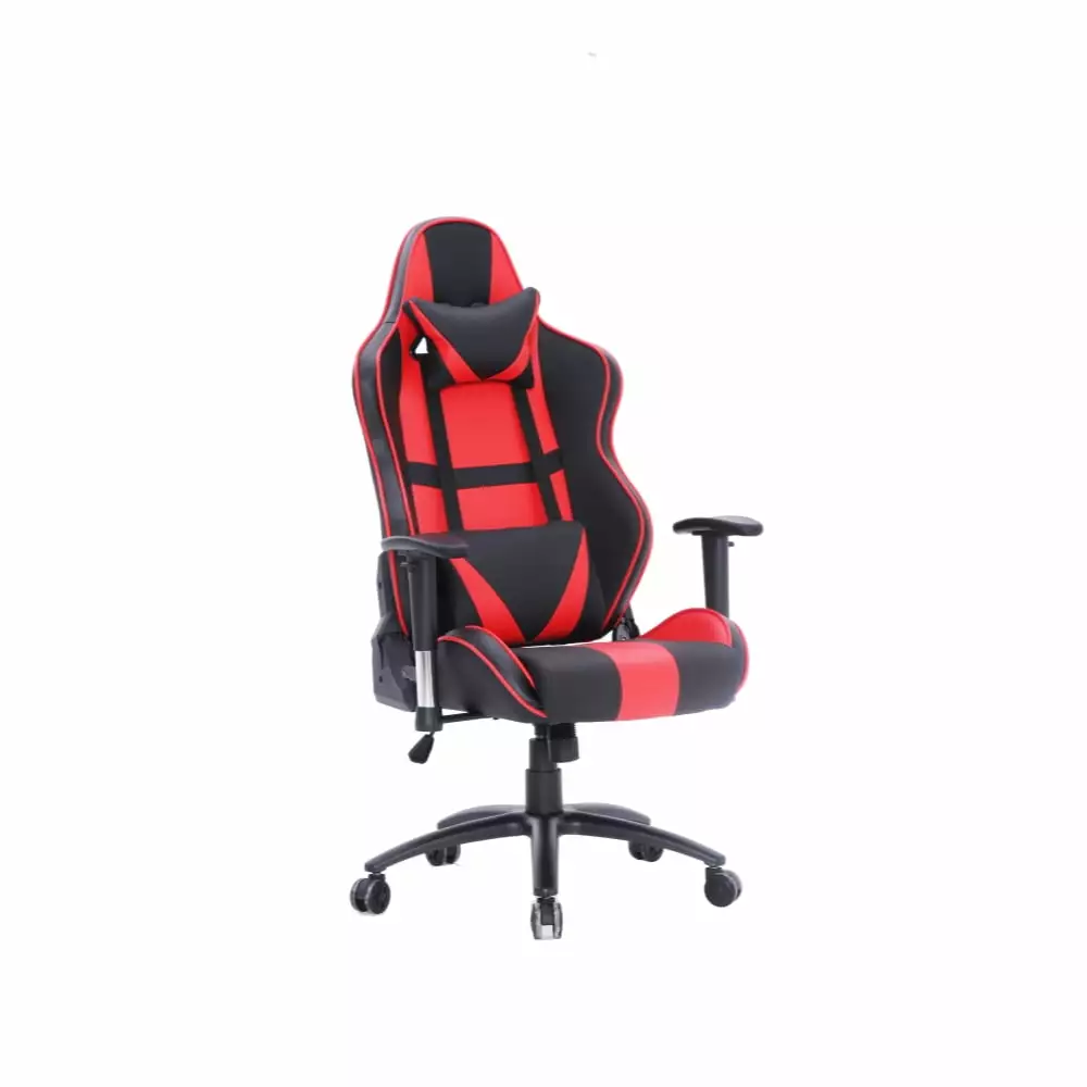 ViscoLogic METALLIC Gaming Chair Racing Entertainment Video Game Chair Pillows Recliner Swivel Rocker Headrest and Lumbar ...