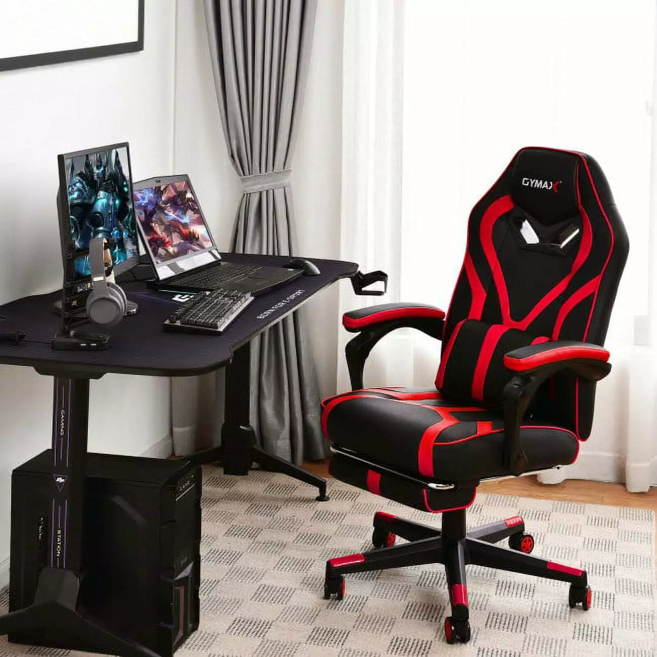 Massage Gaming Recliner Chair Footrest - Enhance Gaming Comfort Hooya Imp.& Exp.