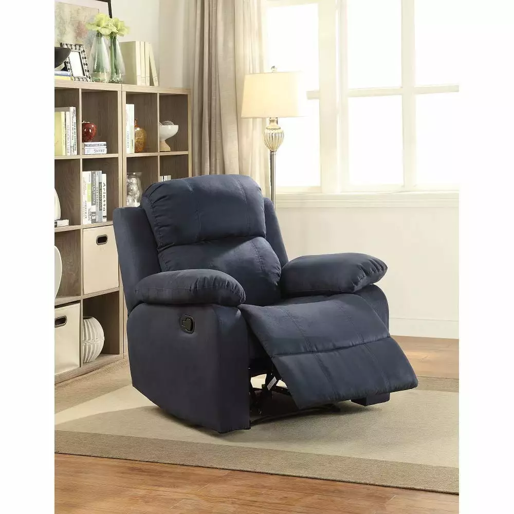 Parklon Microfiber Recliner Blue Comfortable Living Room Chair Go Green Woods