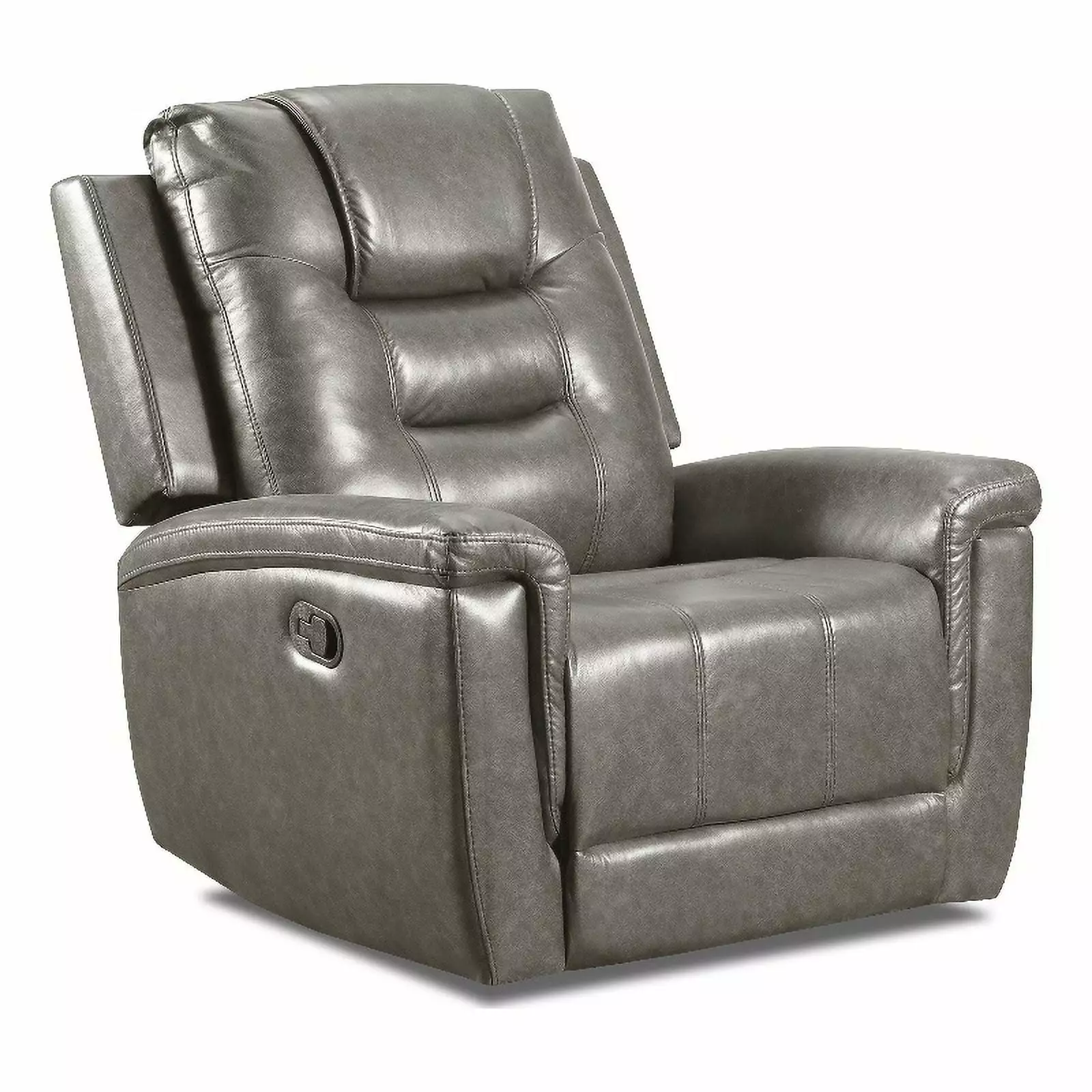 Behold Home Charlie Grey Manual Rocker Recliner Relaxation