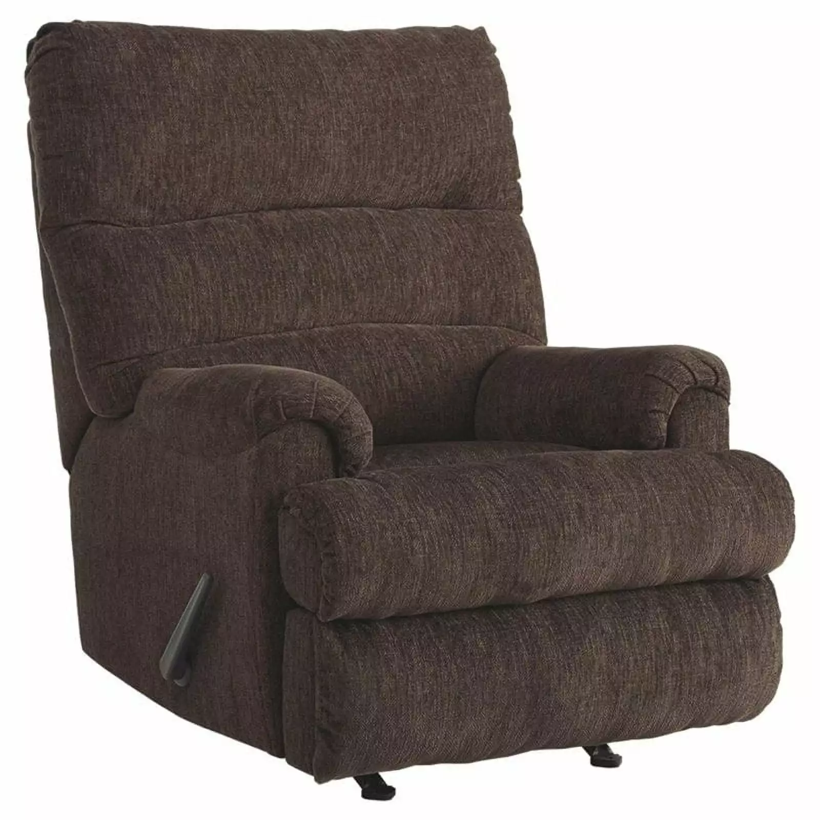 Bowery Hill Contemporary Rocker Recliner Double Footrest Earth Tone
