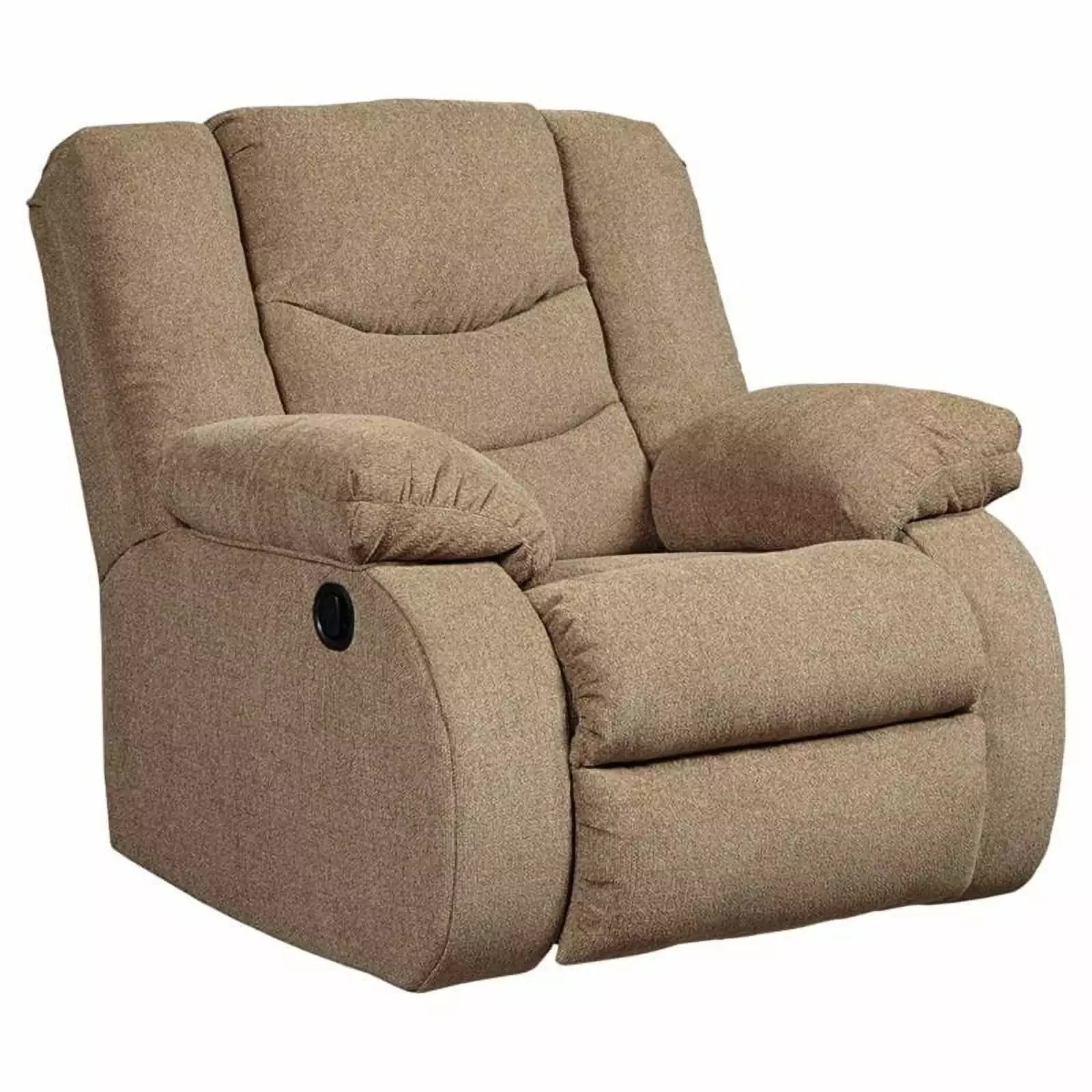 Bowery Hill Modern Rocker Recliner Chair Mocha Finish Living Room