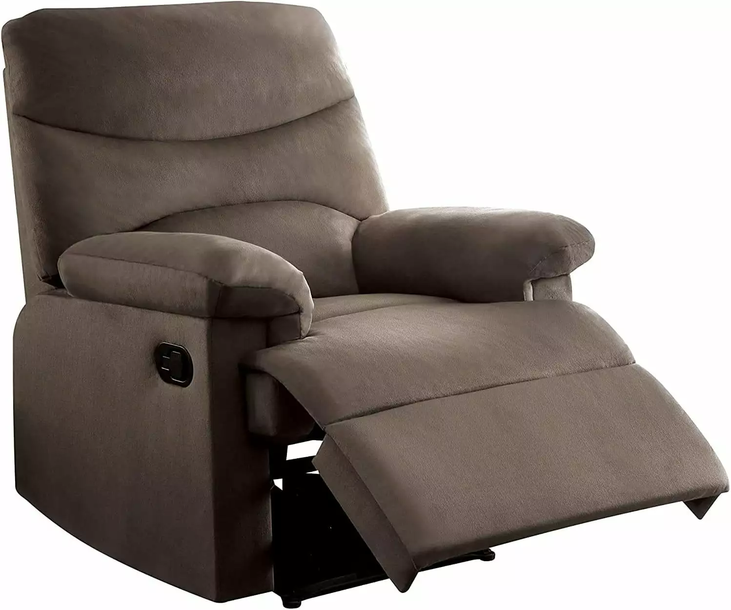Rocker Motion Home Theater Seating Manual Chair Fabric Reclining Living Room Screeningroom Light Brown KUANGHENG