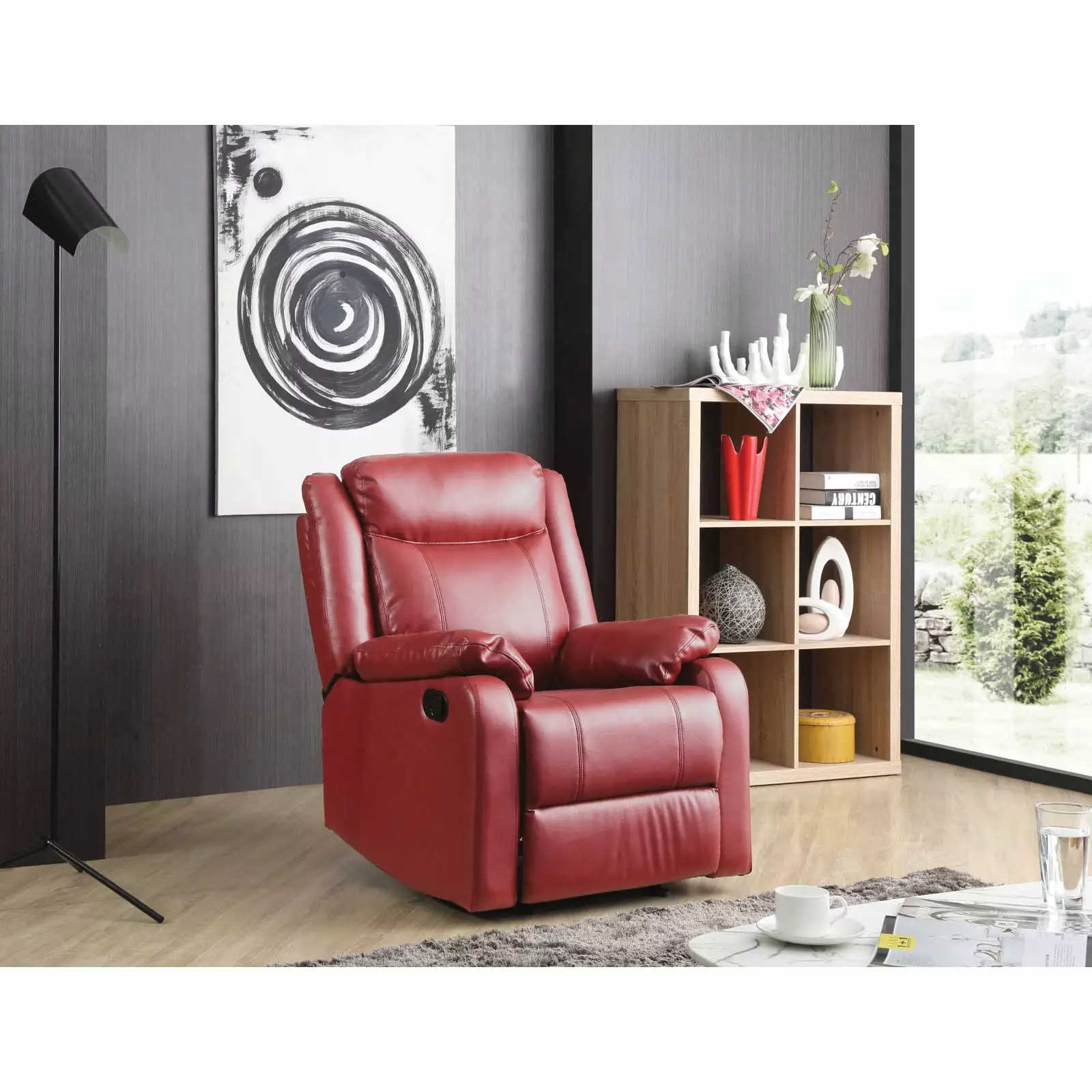 Miekor Furniture Ward G765A-RC Rocker Recliner Red