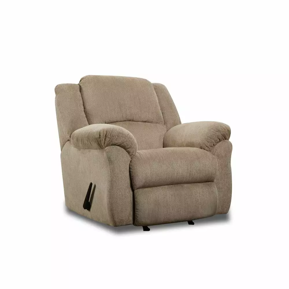 Motion Ease Maple Rocker Recliner Comfortable Rocking Chair Reclining Feature