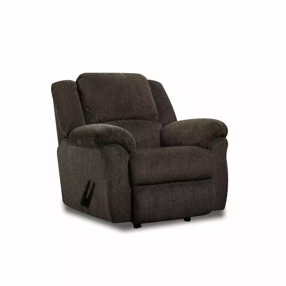 Motion Ease Maple Rocker Recliner Comfortable Rocking Chair Reclining Feature