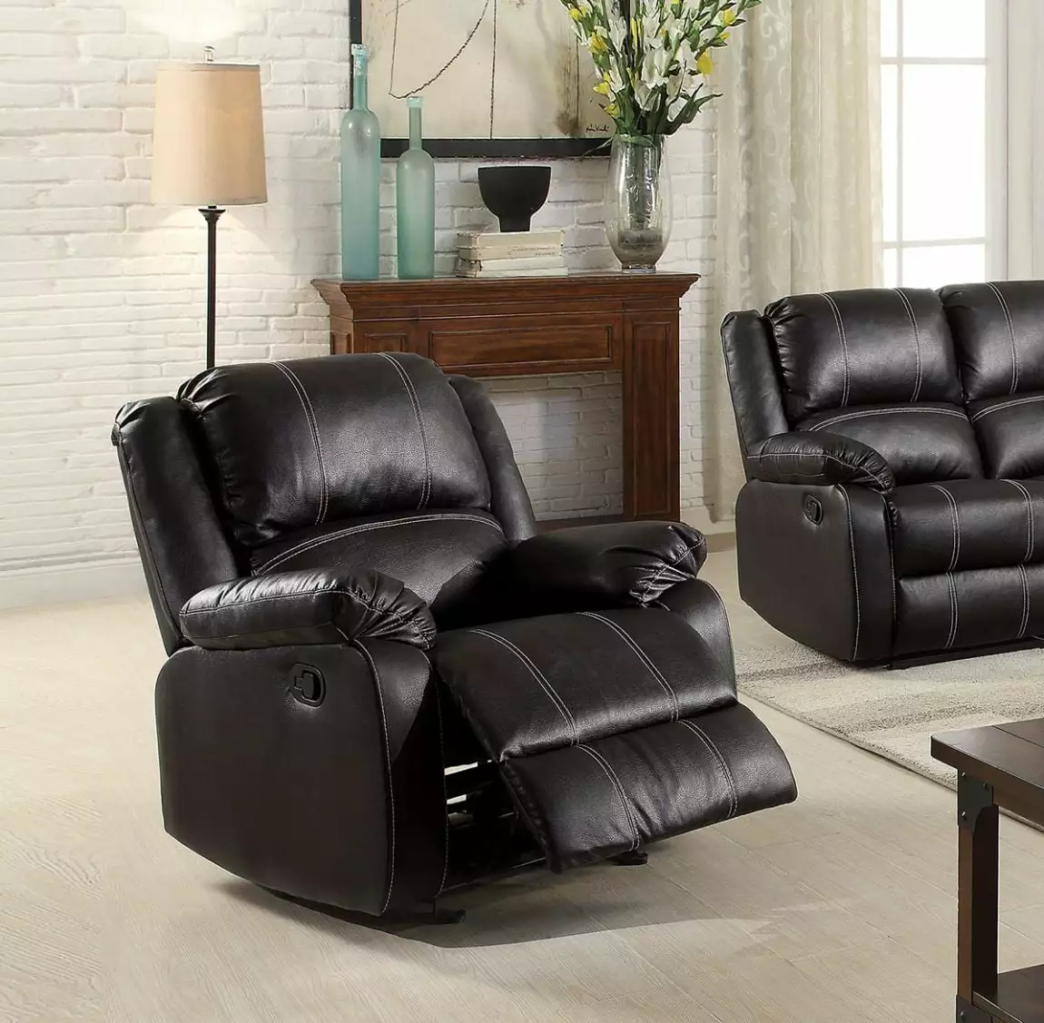 Zuriel Rocker Recliner - Comfortable Upholstery Long Sitting Sessions