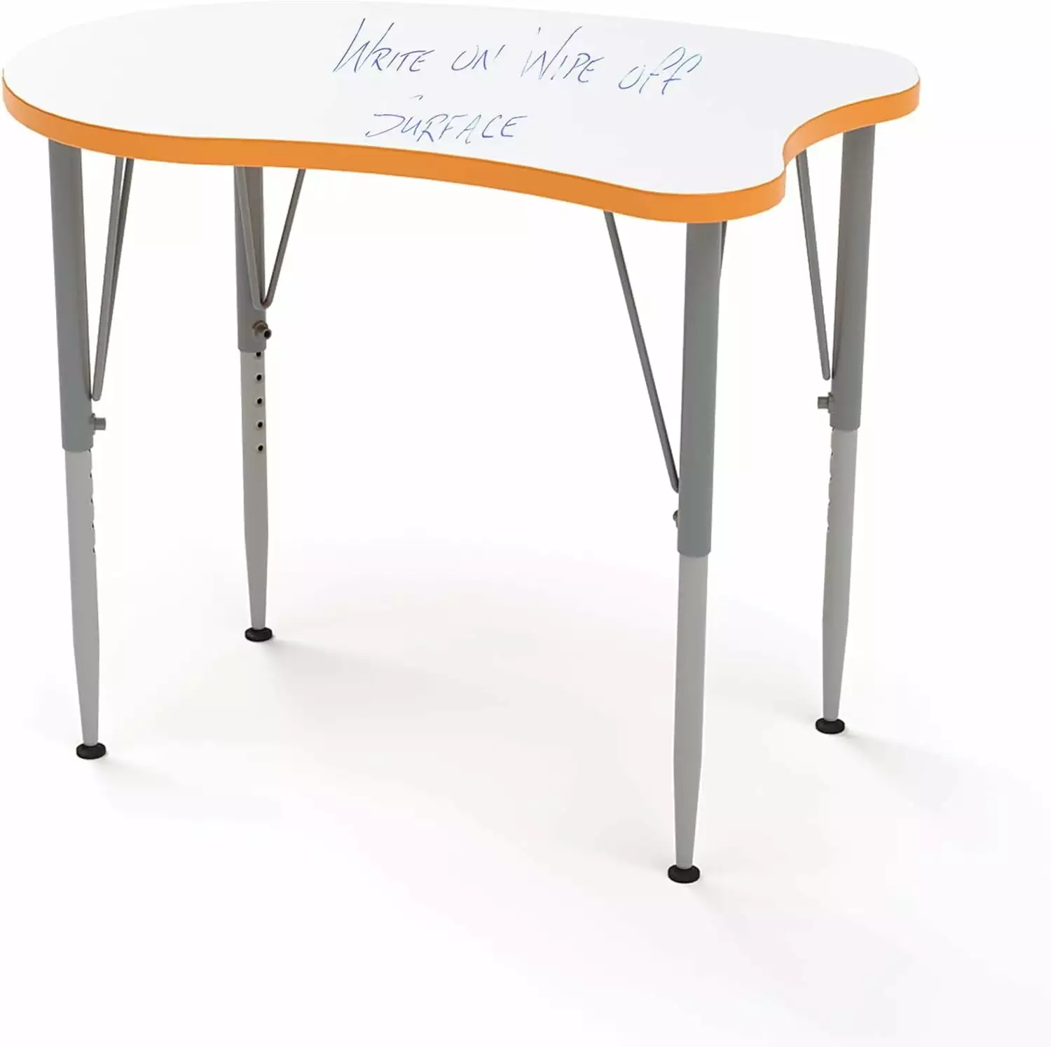 Tot Mate Versa Whiteboard School Desk - Adjustable Height Curve Design Kids