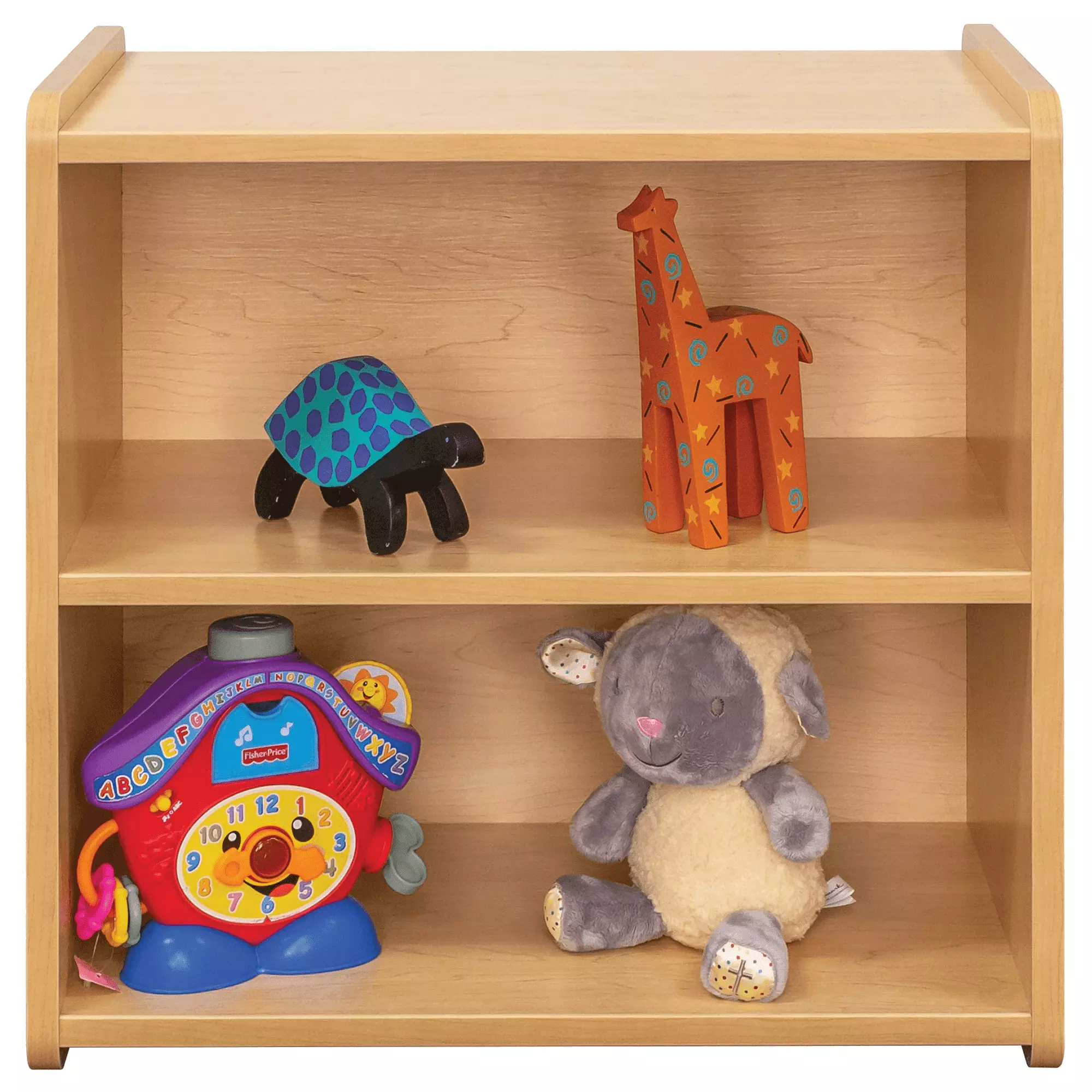 Tot Mate Toddler Shelf Storage Children's Furniture Assembled Maple Wood 15Lx24Wx23.5H