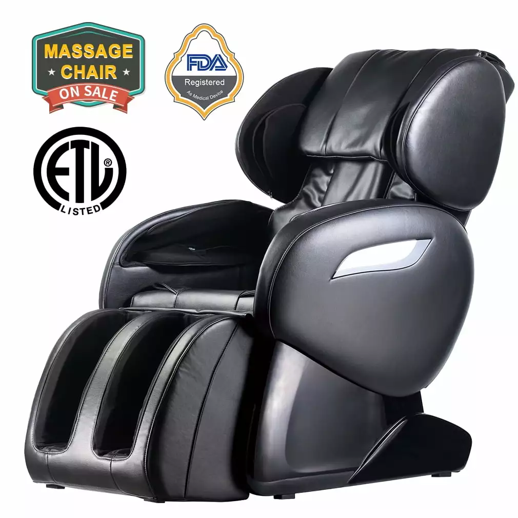 BestMassage Zero Gravity Full Body Electric Shiatsu Massage Chair Heat Therapy and Air Massage