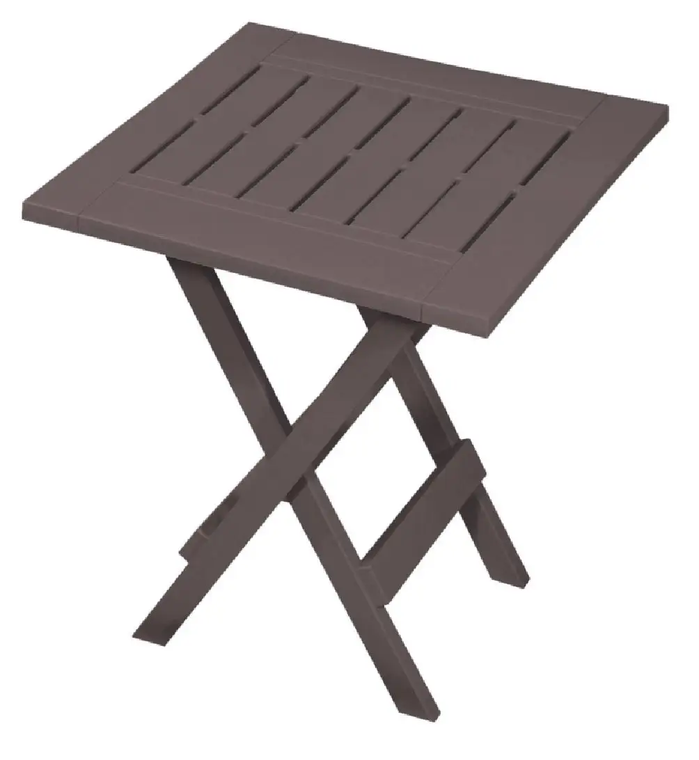 Gracious Living 14168-6PDQ Foldable Side Table Earth Outdoor Use