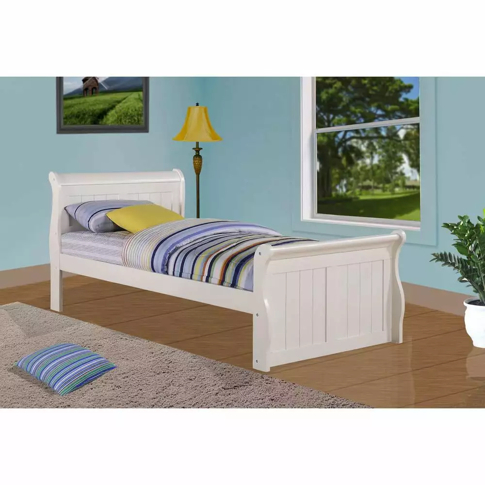Belen Kox Twin Sleigh Bed Drawers Or Trundle Not Included