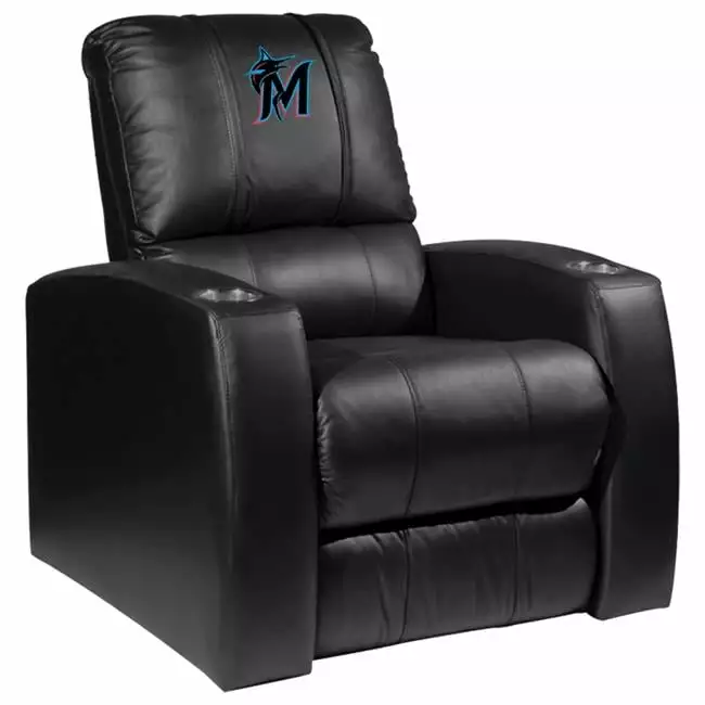 DreamSeat Miami Marlins MLB Relax Recliner Secondary Logo