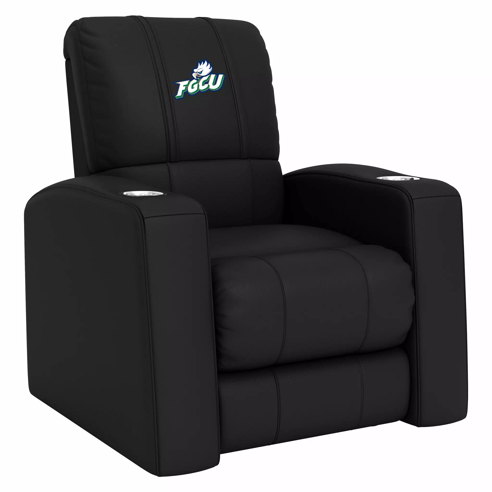 DreamSeat Relax Black Home Theater Recliner Embroidered Florida Gulf Coast University Primary Logo - Full Body Support