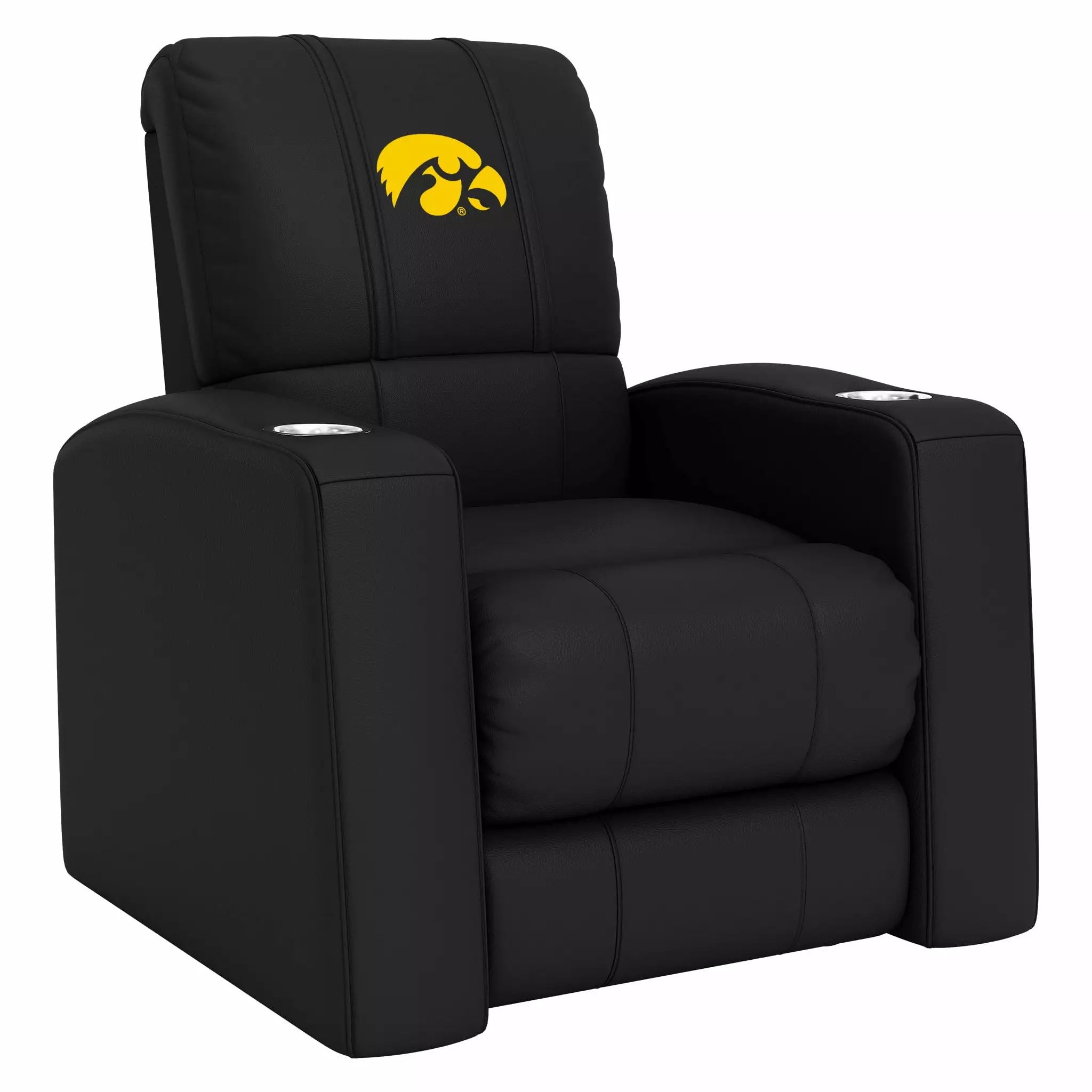 DreamSeat Relax Black Home Theater Recliner Iowa Hawkeyes Logo Full Body Support