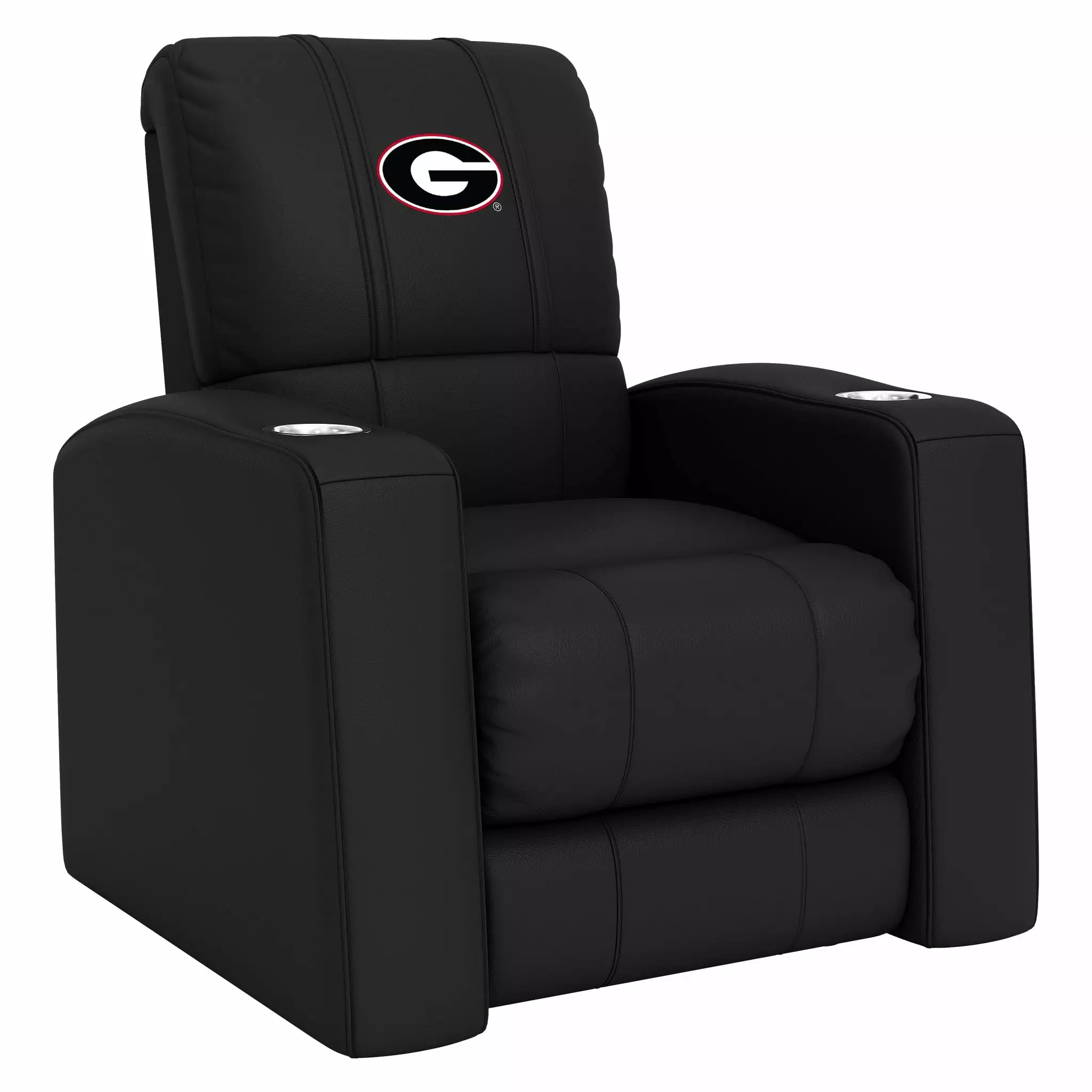 DreamSeat Relax Black Home Theater Recliner Georgia Bulldogs Logo Full Body Support