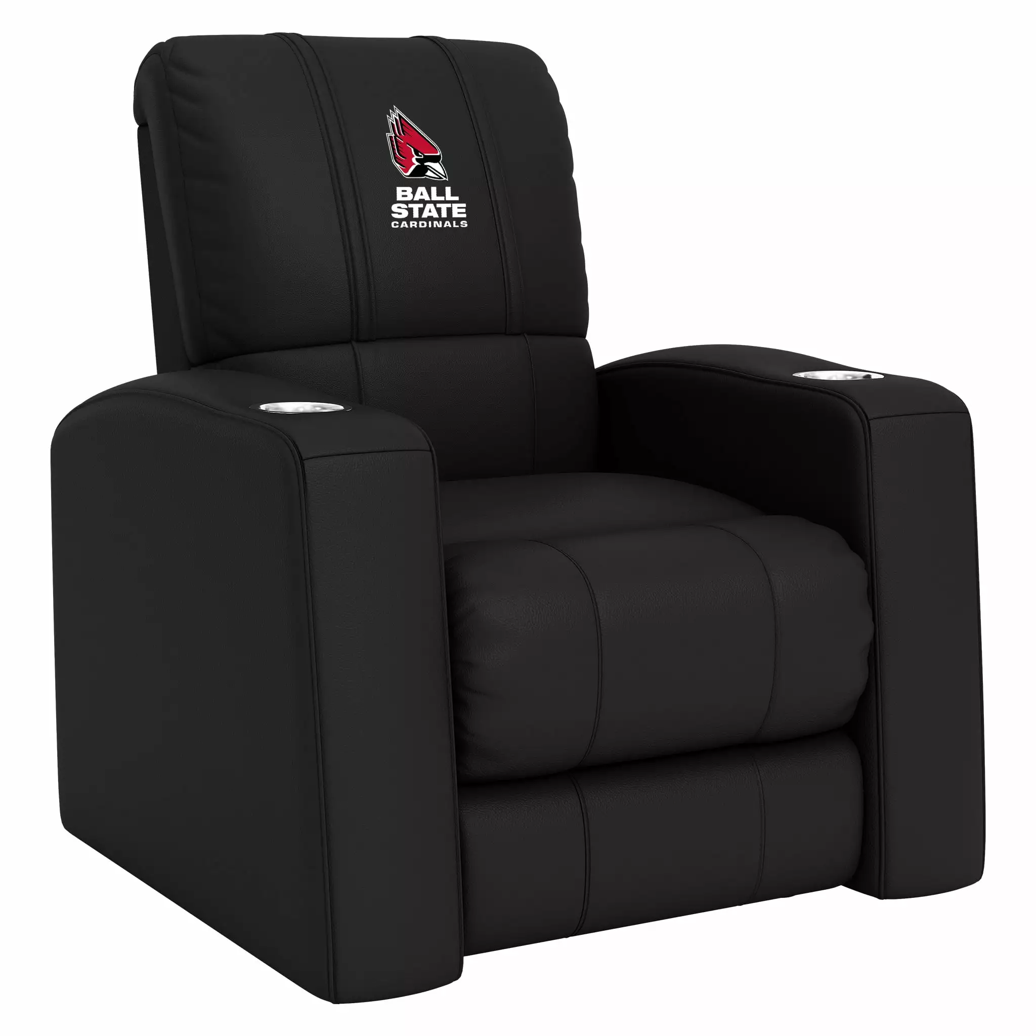 DreamSeat Relax Black Home Theater Recliner Ball State Cardinals Logo Full Body Support