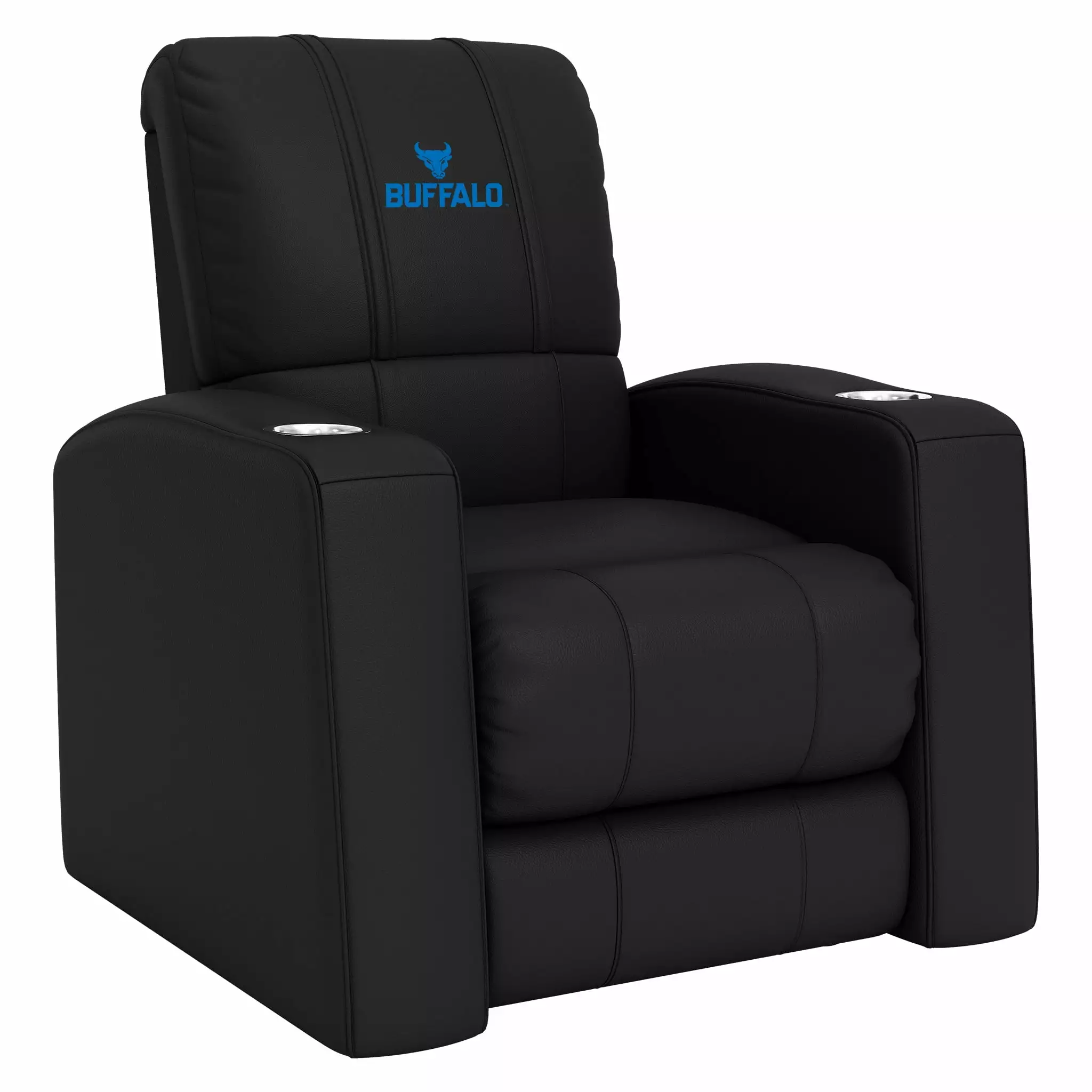 DreamSeat Relax Black Home Theater Recliner Embroidered Buffalo Bulls Logo Full Body Support