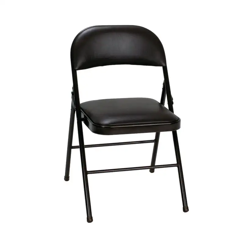Cosco Vinyl Seat Chair Black Pack 4 Home and Office