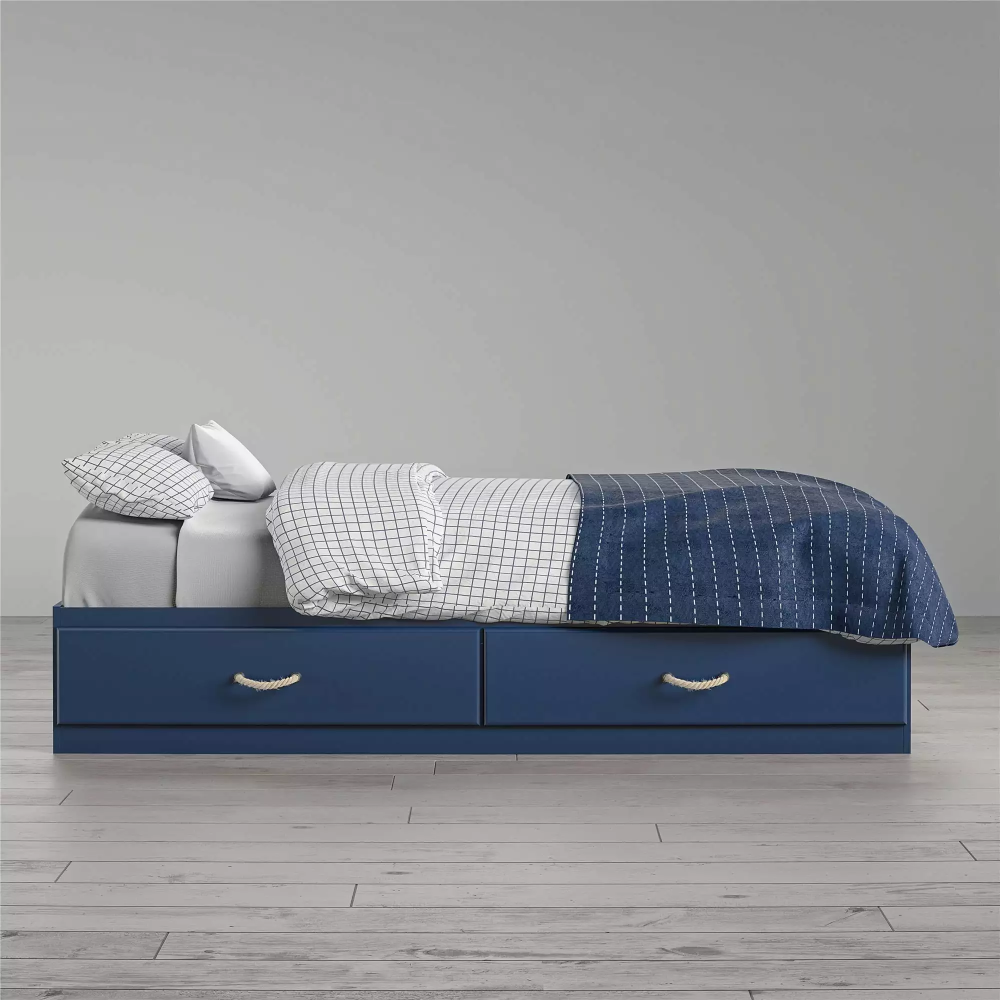 Little Seeds Sierra Ridge Mesa Twin Bed Storage Blue