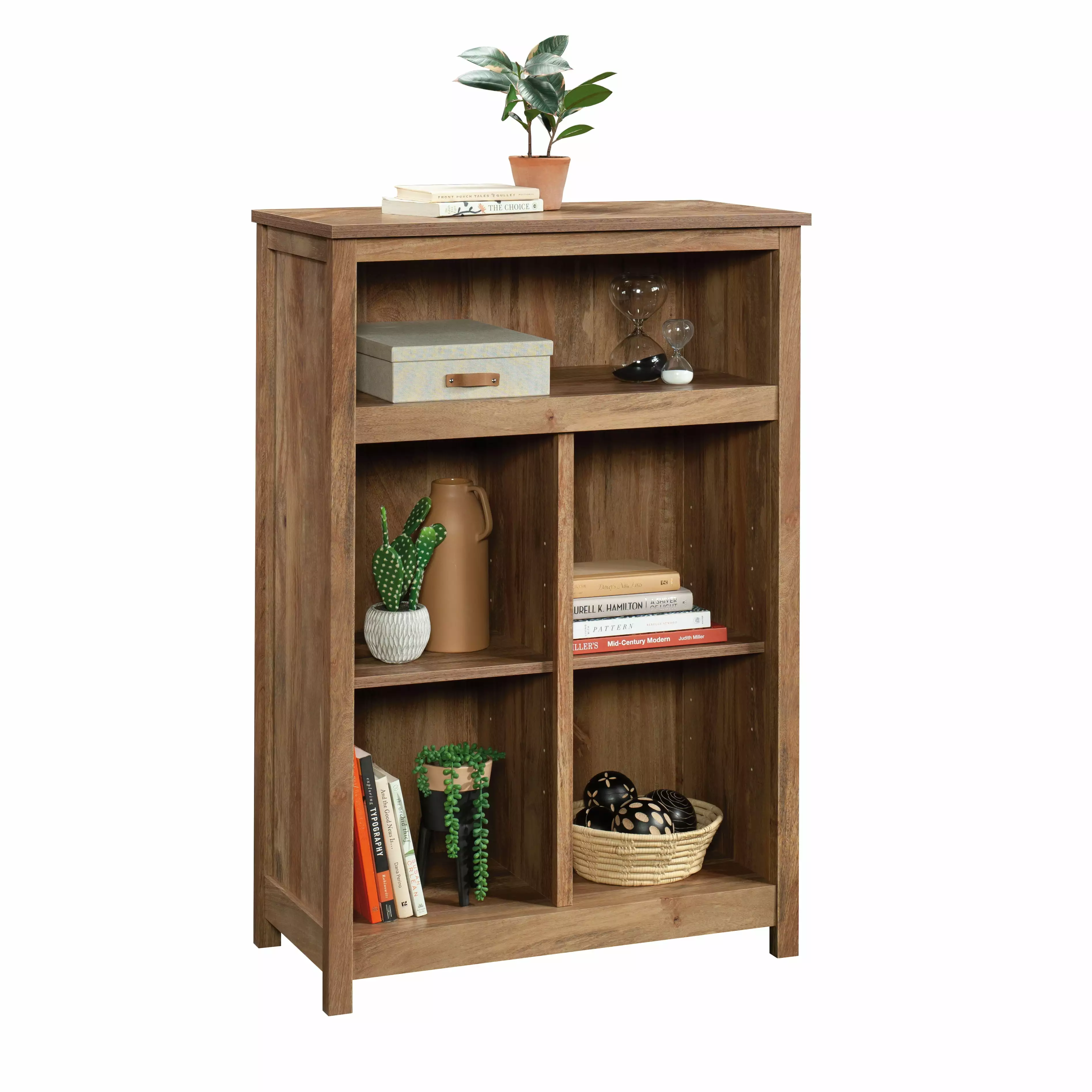 Sauder Cannery Bridge Cubby Storage Cabinet Sindoori Mango Finish