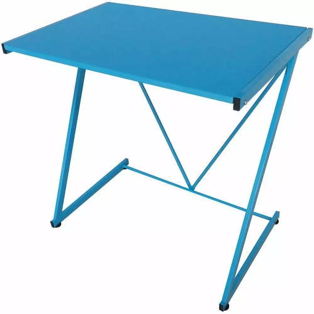 Urban Shop Z-Shaped Student Desk Blue