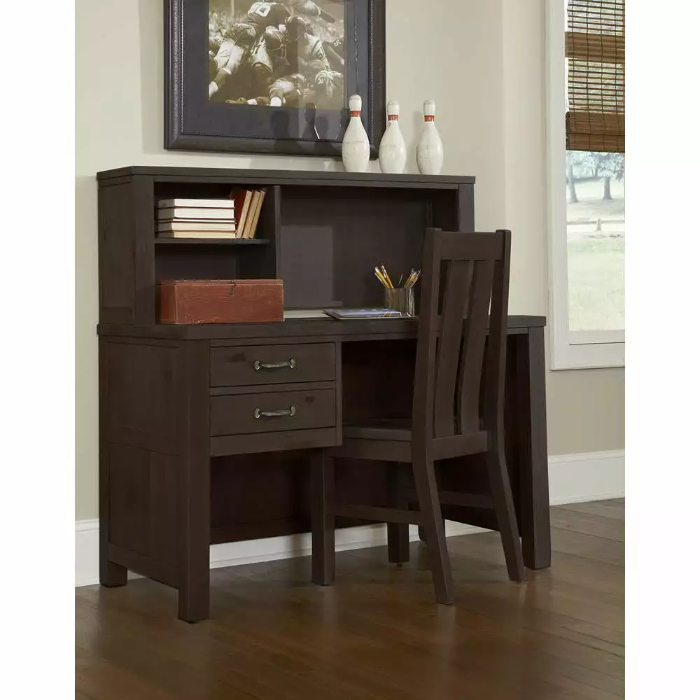 NE Kids Highlands Wood Writing Desk Espresso - Durable Study Table Children