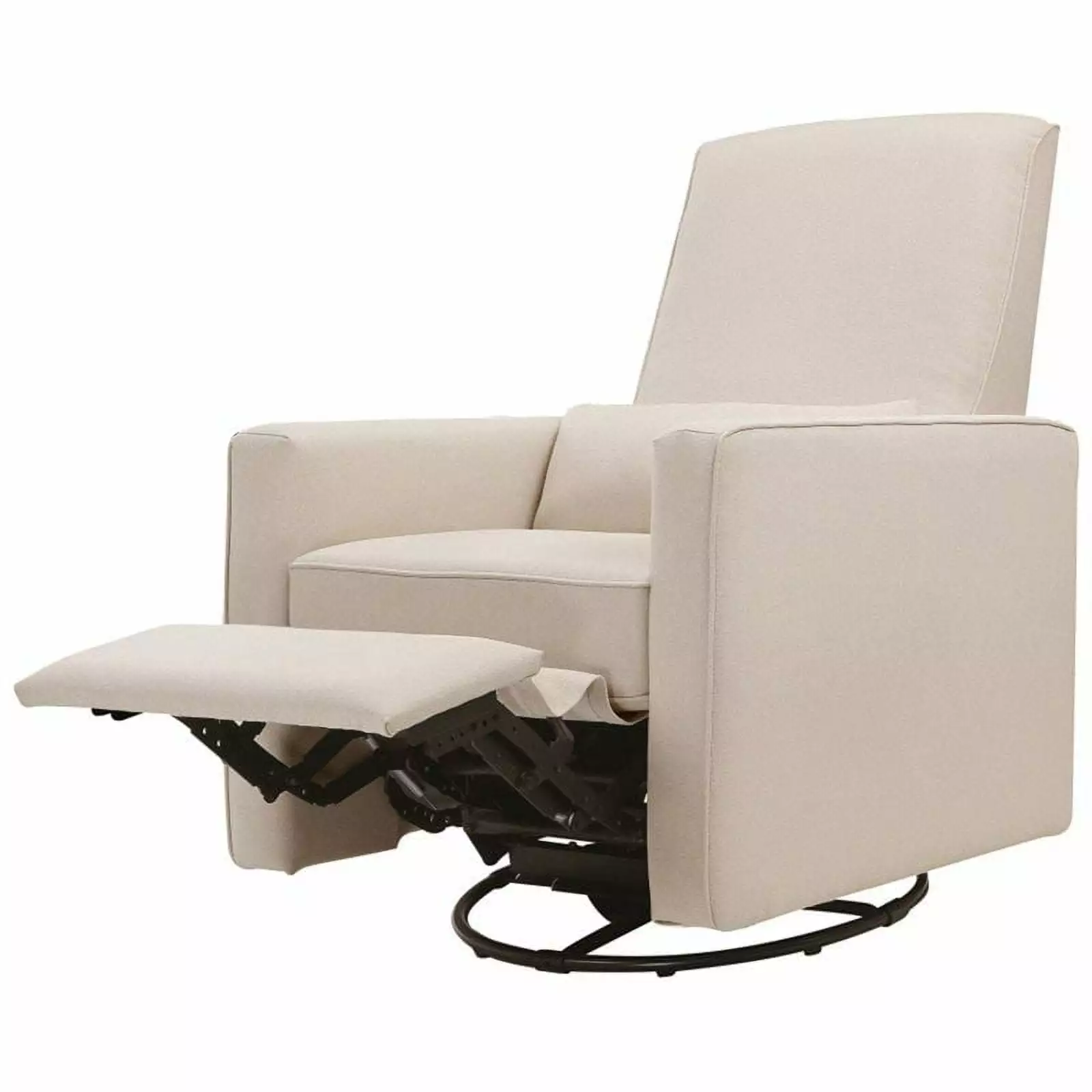 Pemberly Row Recliner and Swivel Glider Cream Piping - Stylish and Comfortable