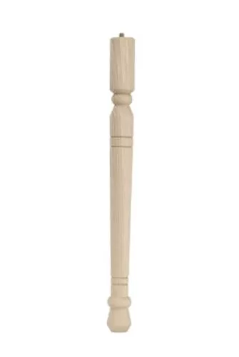 Waddell 2554 Early American Table Leg 4 Inch Classic Furniture Leg