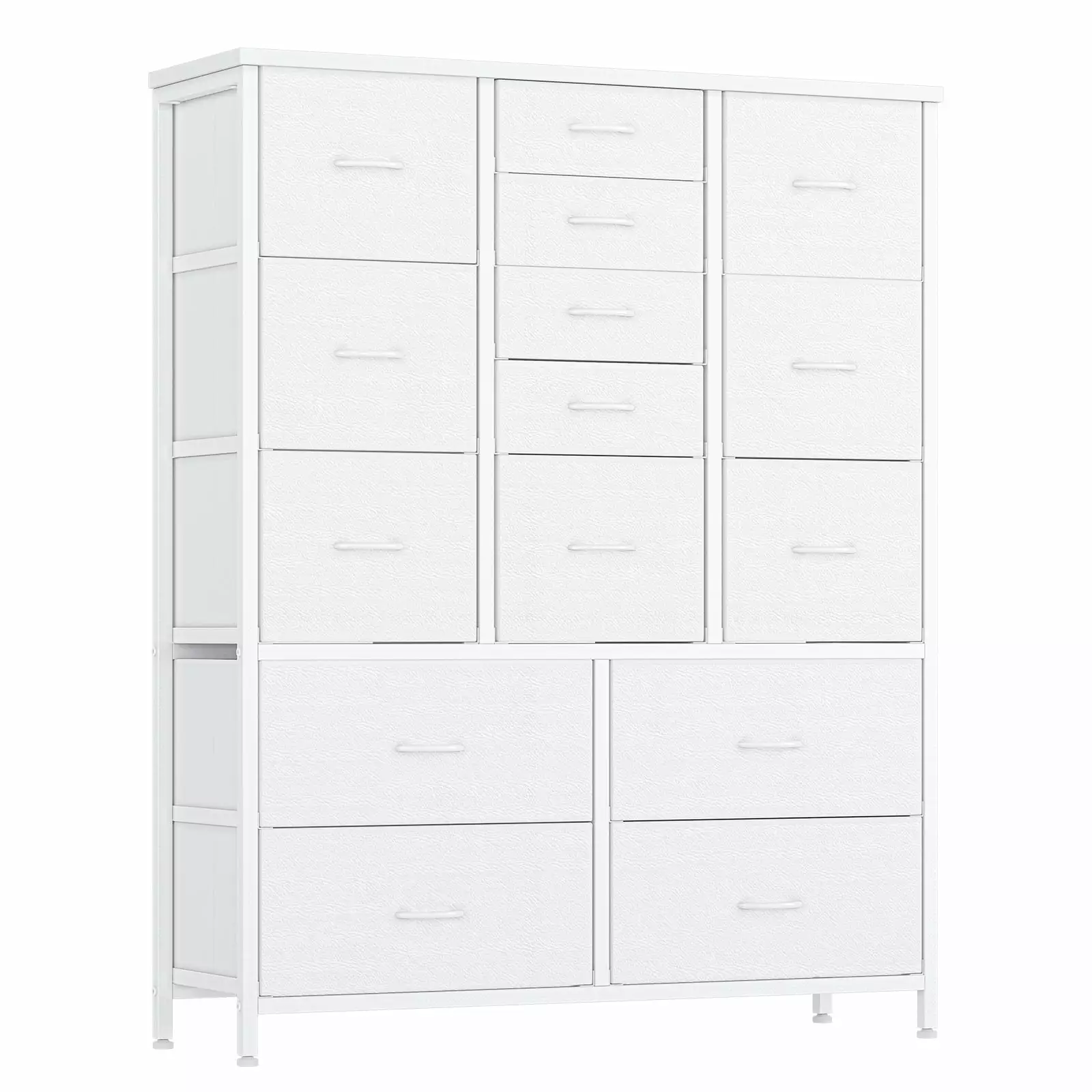 EastVita 15 Drawers Dresser Tall Dressers Chests Drawers Storage Shelf Arranger Unit
