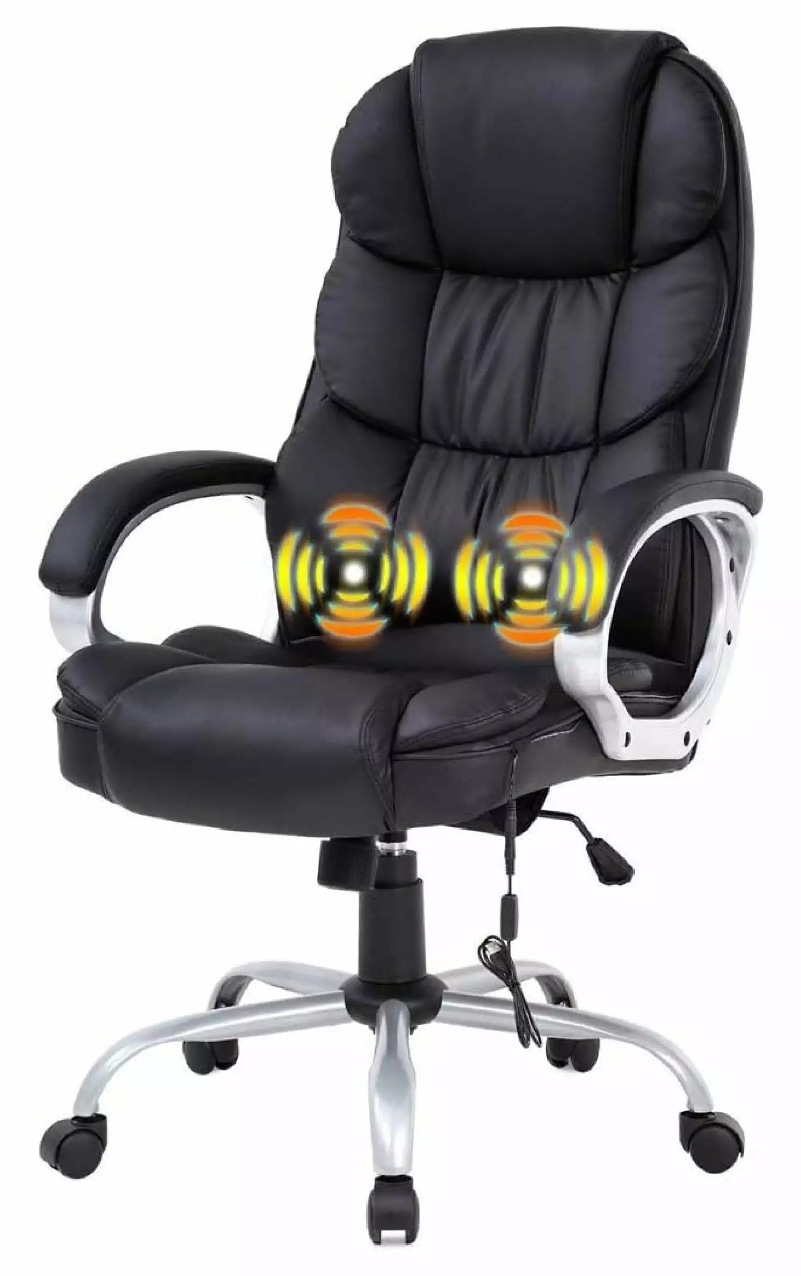 Home Office Chair Massage Function - Ergonomic Computer Task Desk Chair Lumbar Support Superwum